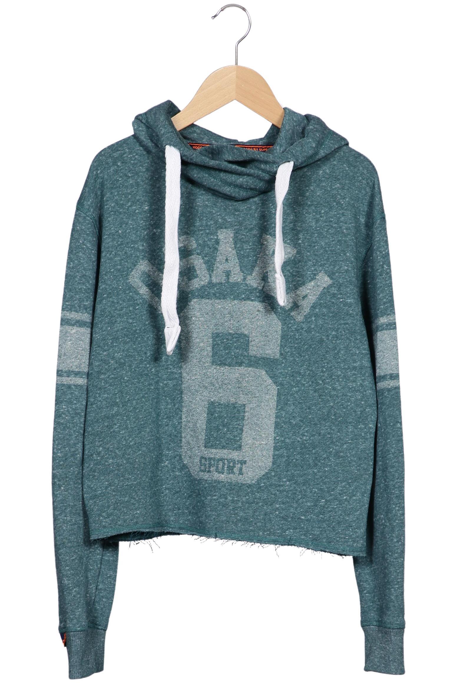 

Superdry Damen Kapuzenpullover, türkis, Gr. 34