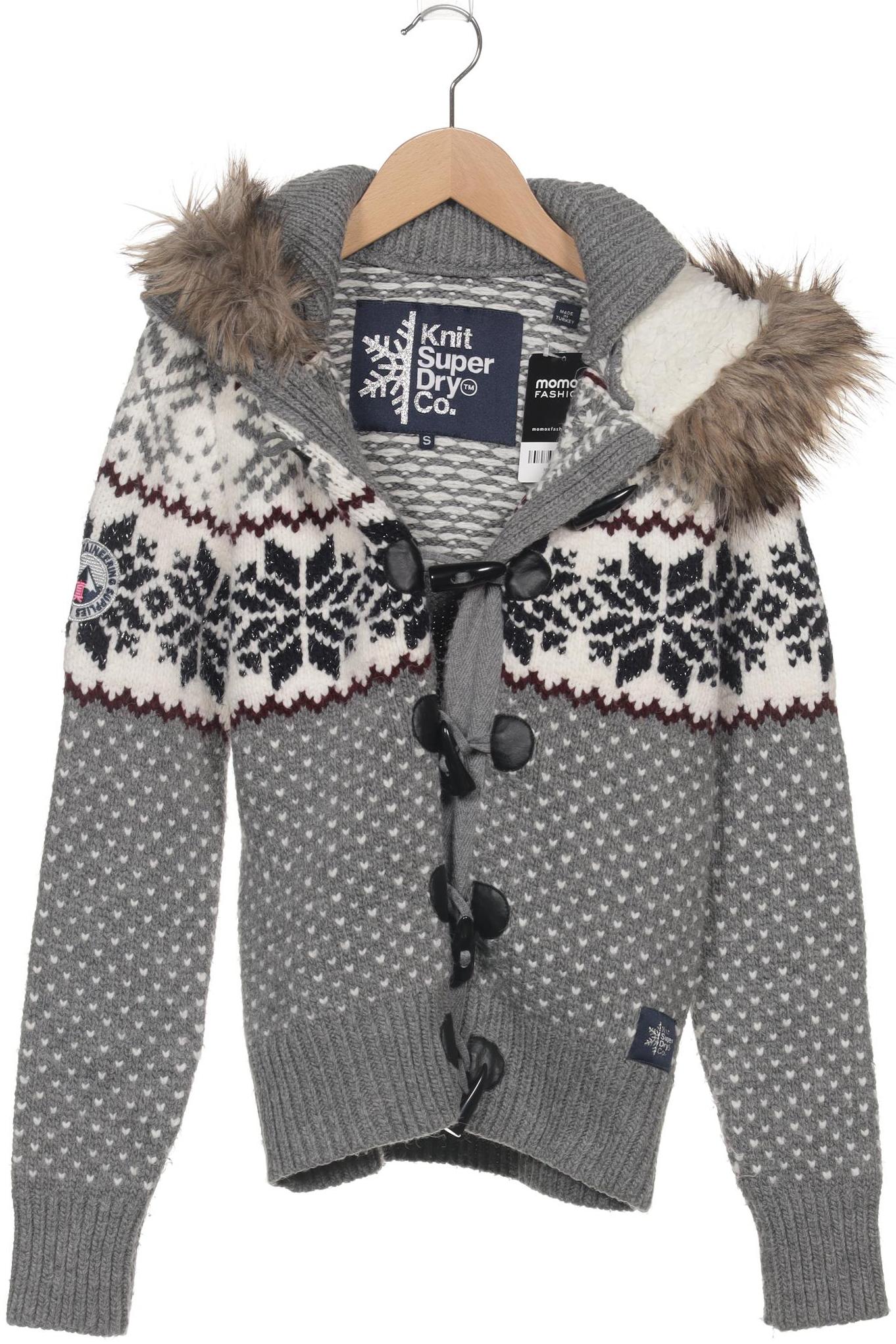 

Superdry Damen Kapuzenpullover, grau, Gr. 36