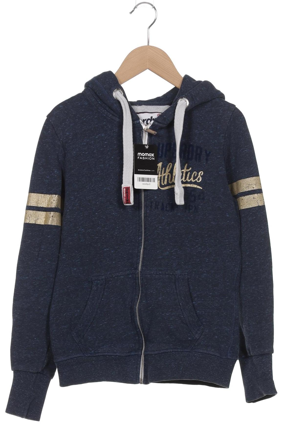 

Superdry Damen Kapuzenpullover, blau, Gr. 38