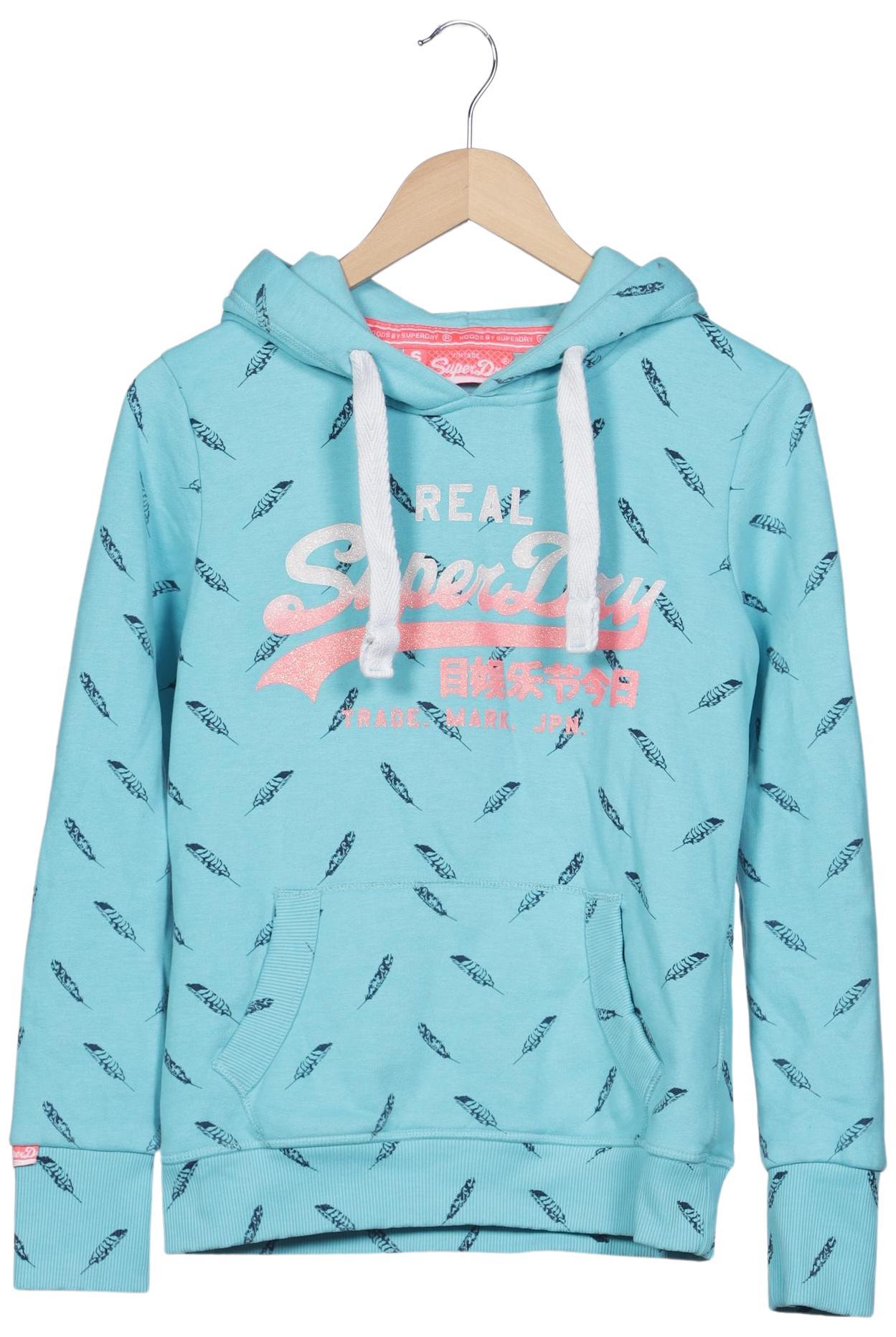 

Superdry Damen Kapuzenpullover, türkis, Gr. 36