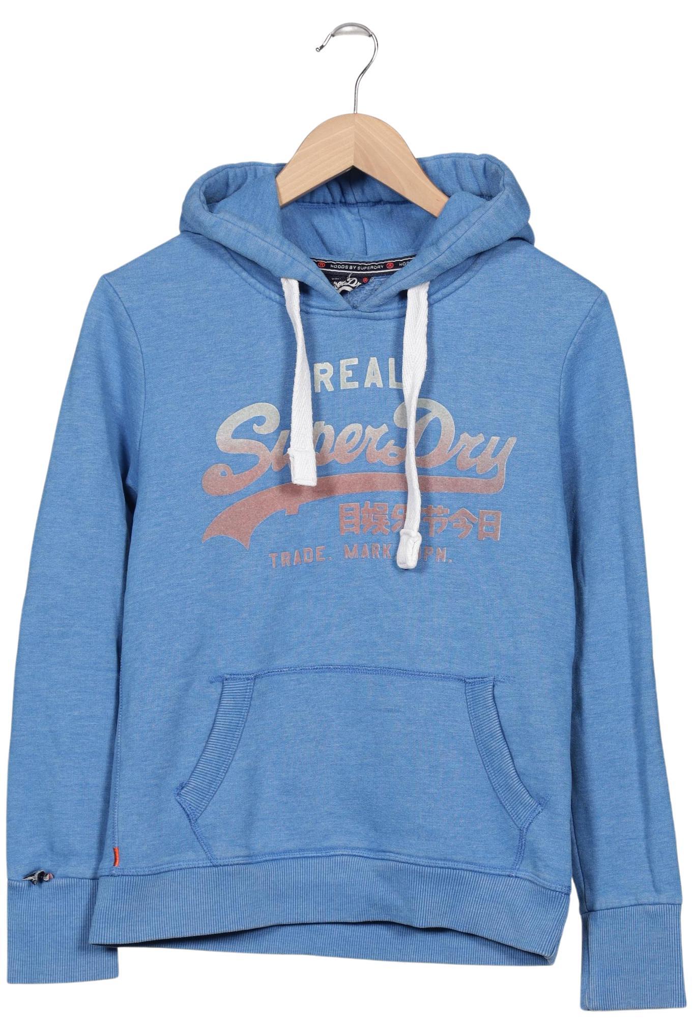 

Superdry Damen Kapuzenpullover, blau, Gr. 42