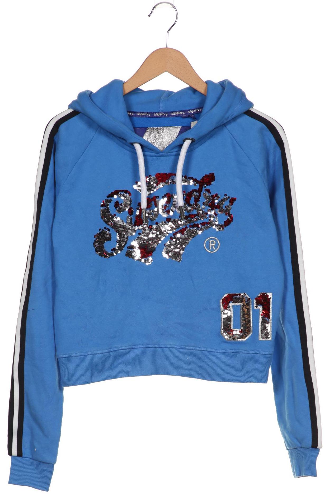 

Superdry Damen Kapuzenpullover, blau, Gr. 40