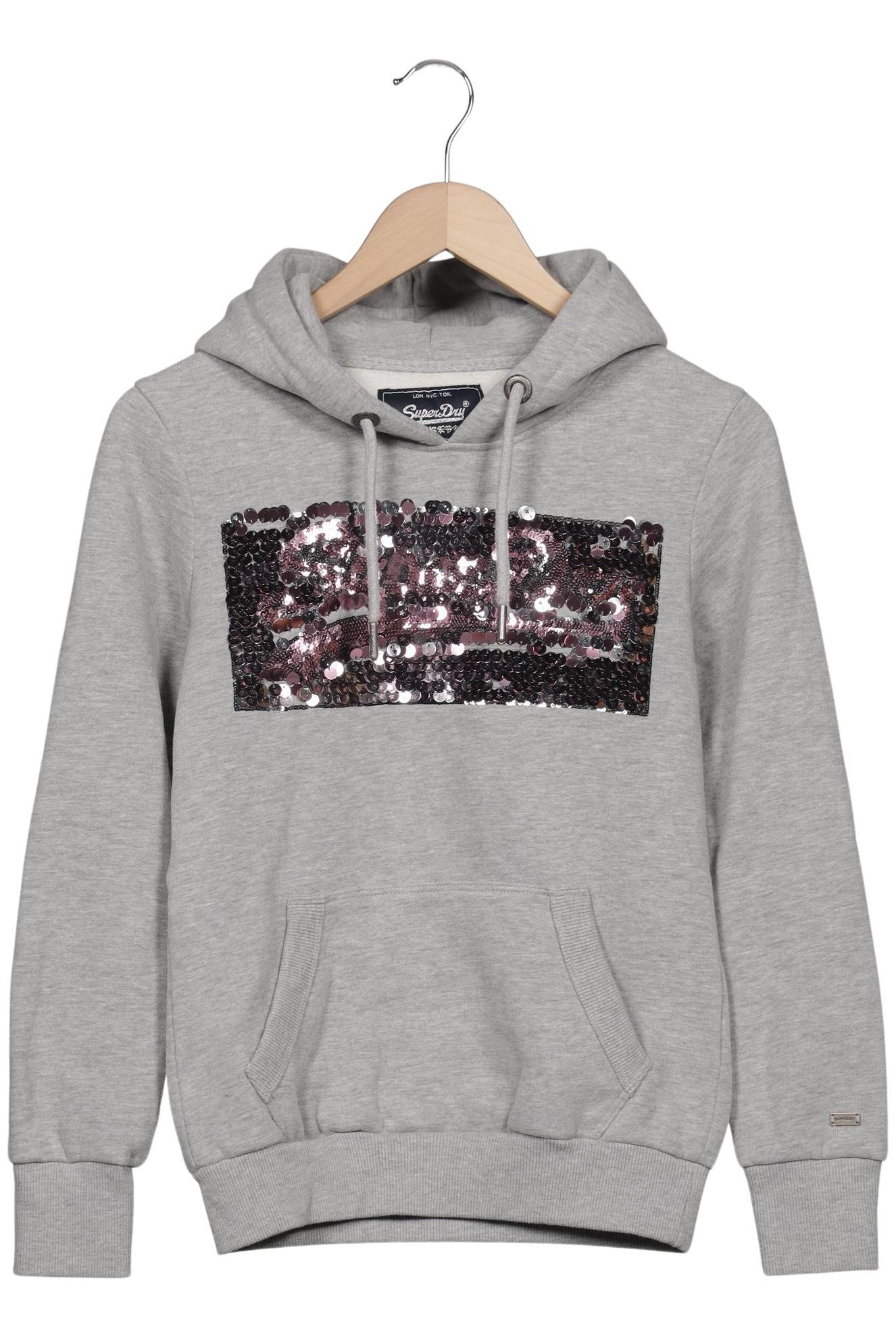 

Superdry Damen Kapuzenpullover, grau, Gr. 36