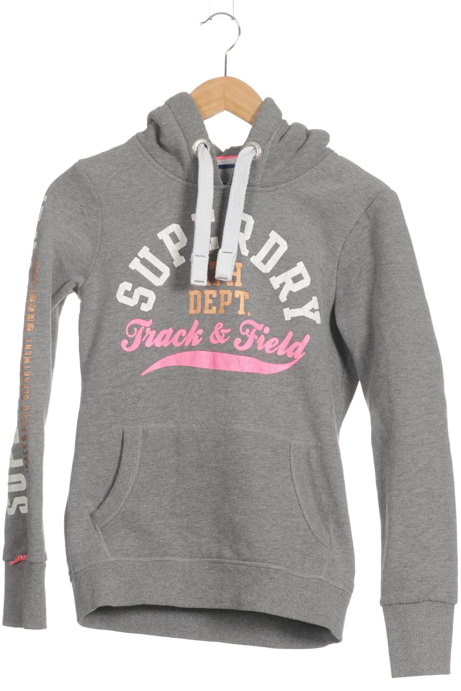 

Superdry Damen Kapuzenpullover, grau, Gr. 36