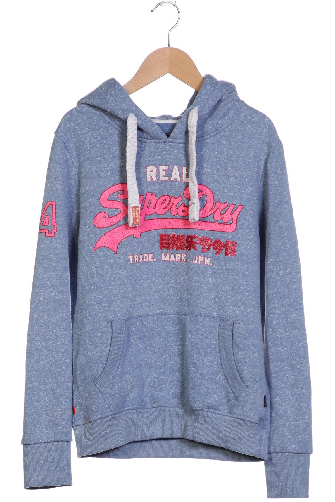 

Superdry Damen Kapuzenpullover, blau, Gr. 38