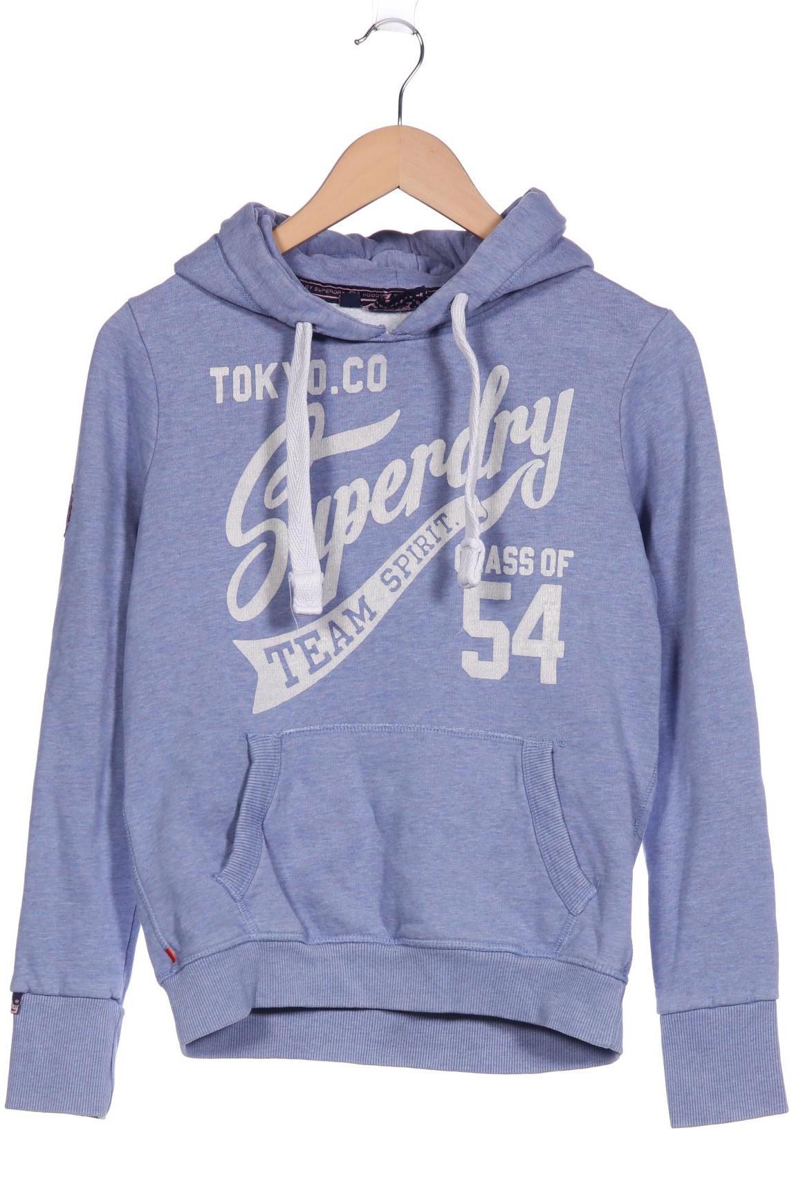 

Superdry Damen Kapuzenpullover, blau, Gr. 36
