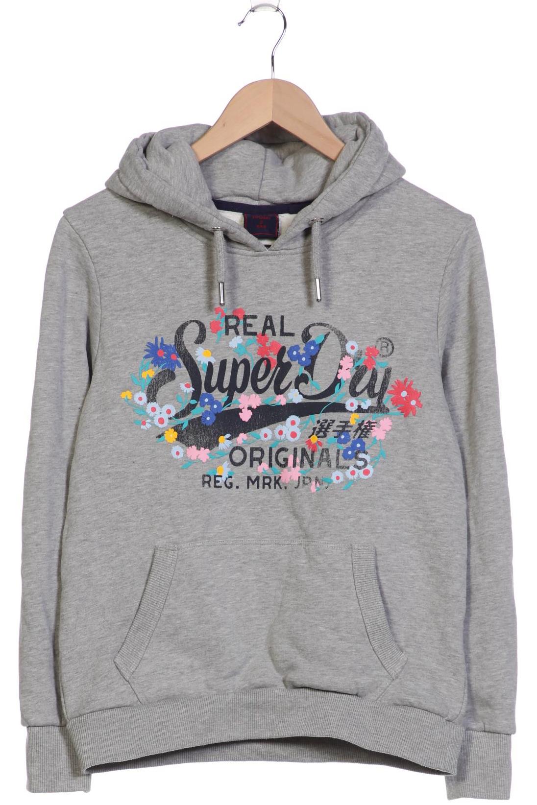 

Superdry Damen Kapuzenpullover, grau, Gr. 40