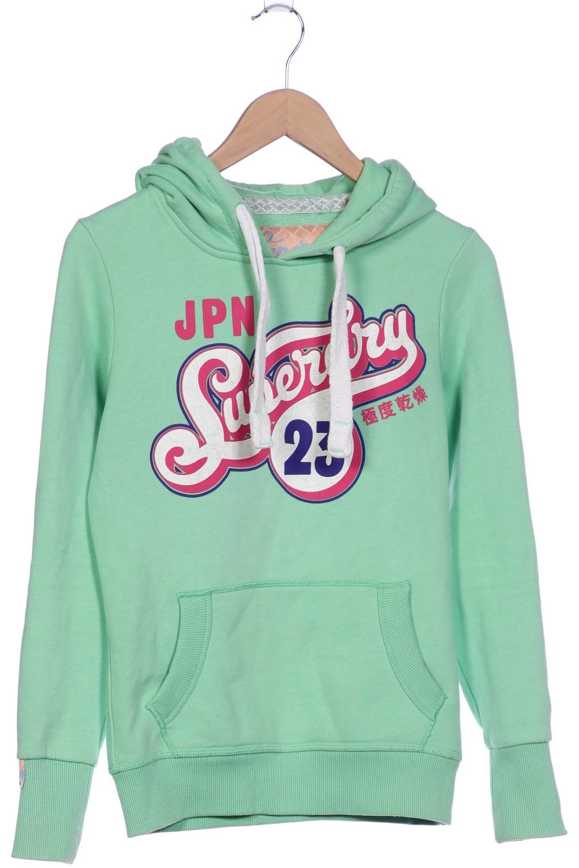 

Superdry Damen Kapuzenpullover, grün, Gr. 36