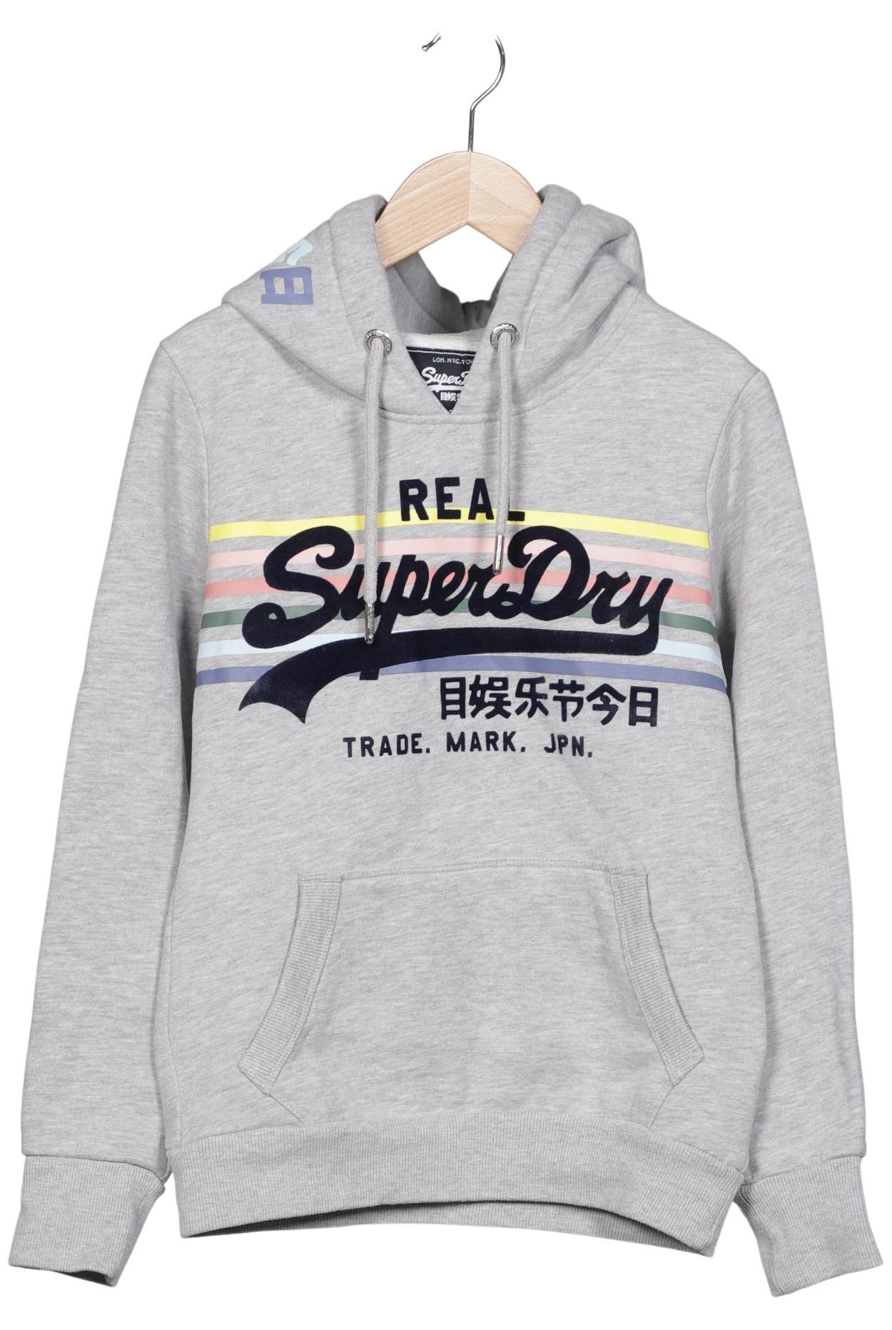 

Superdry Damen Kapuzenpullover, grau, Gr. 36