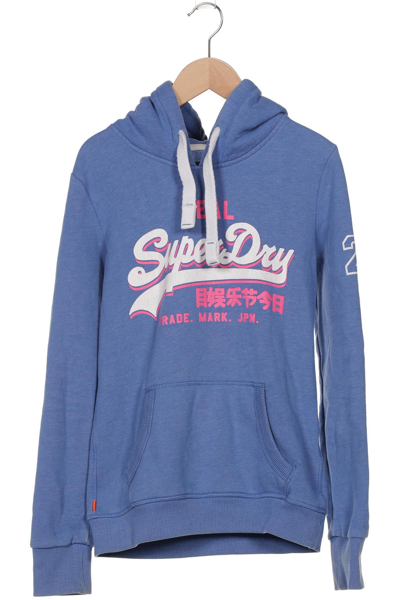 

Superdry Damen Kapuzenpullover, blau, Gr. 34