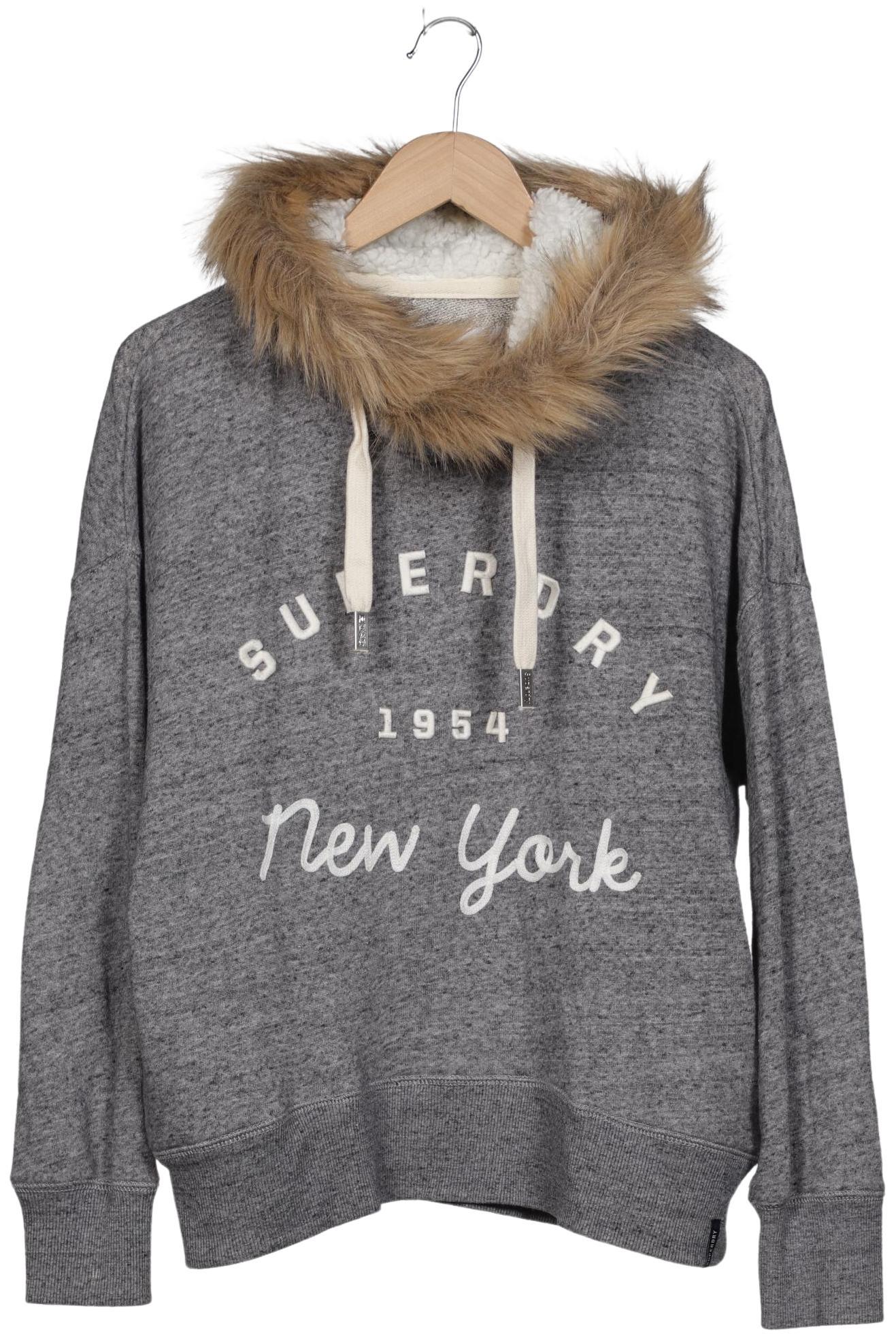 

Superdry Damen Kapuzenpullover, grau, Gr. 38