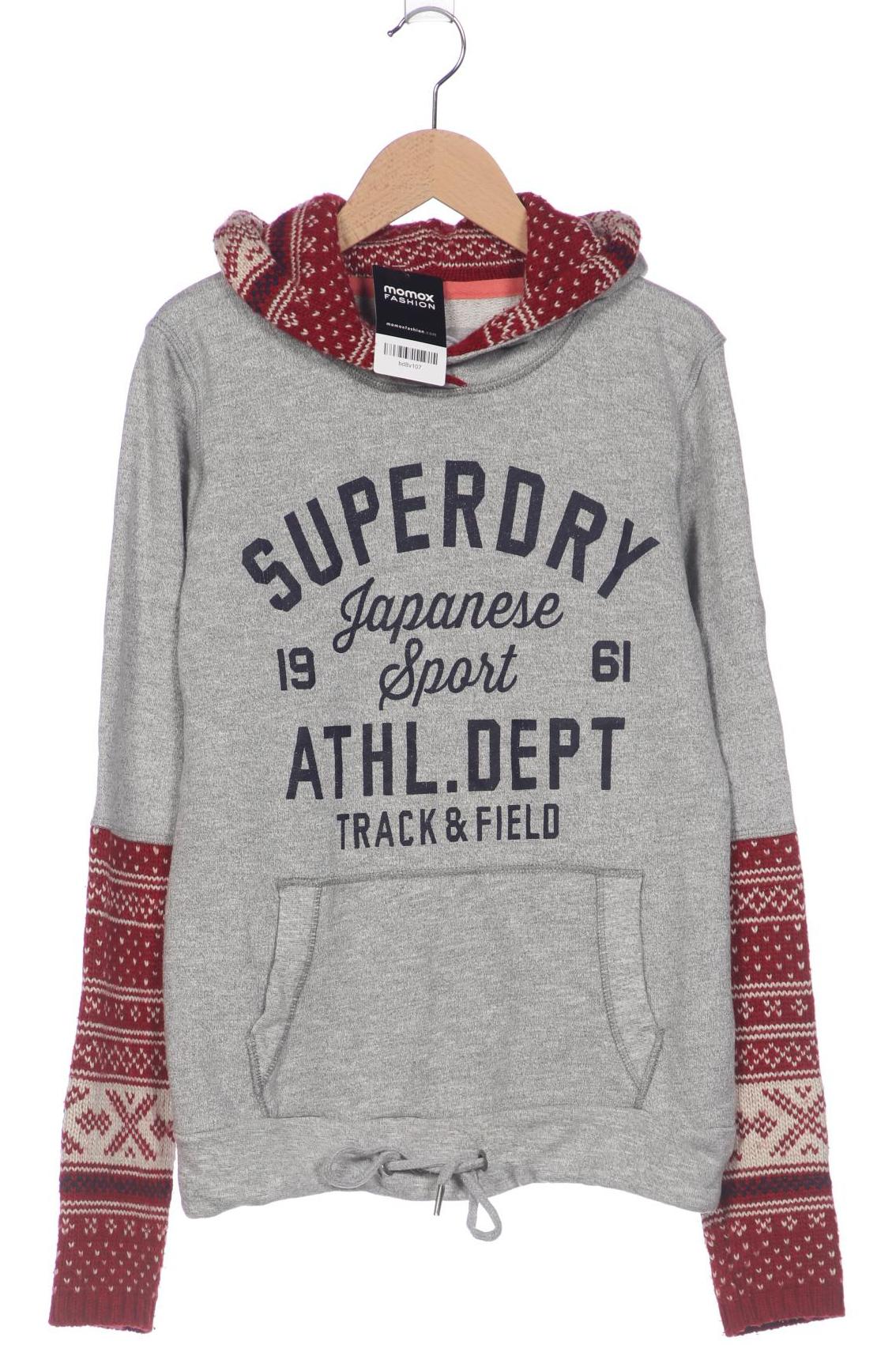 

Superdry Damen Kapuzenpullover, grau, Gr. 38