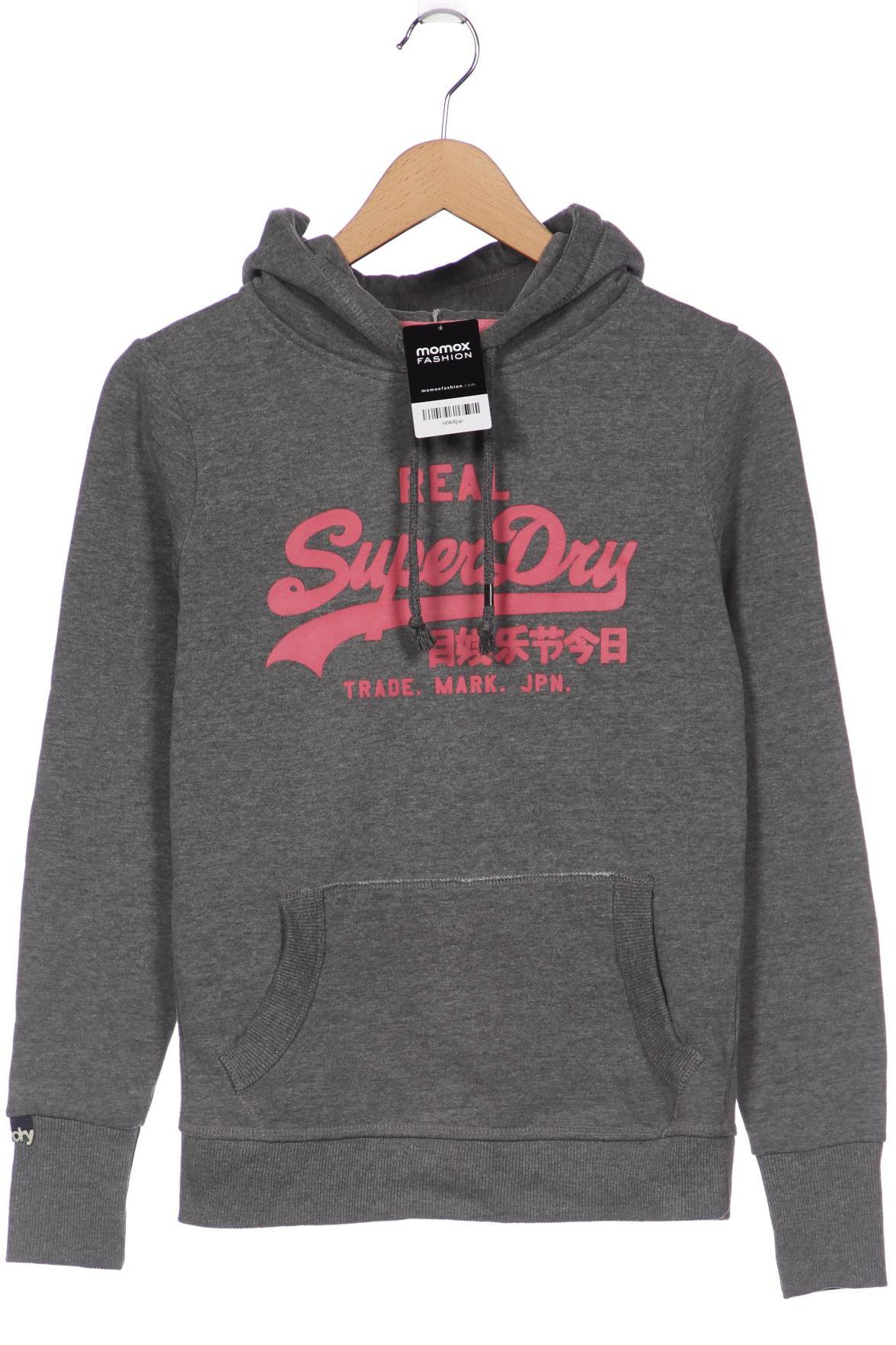 

Superdry Damen Kapuzenpullover, grau, Gr. 36