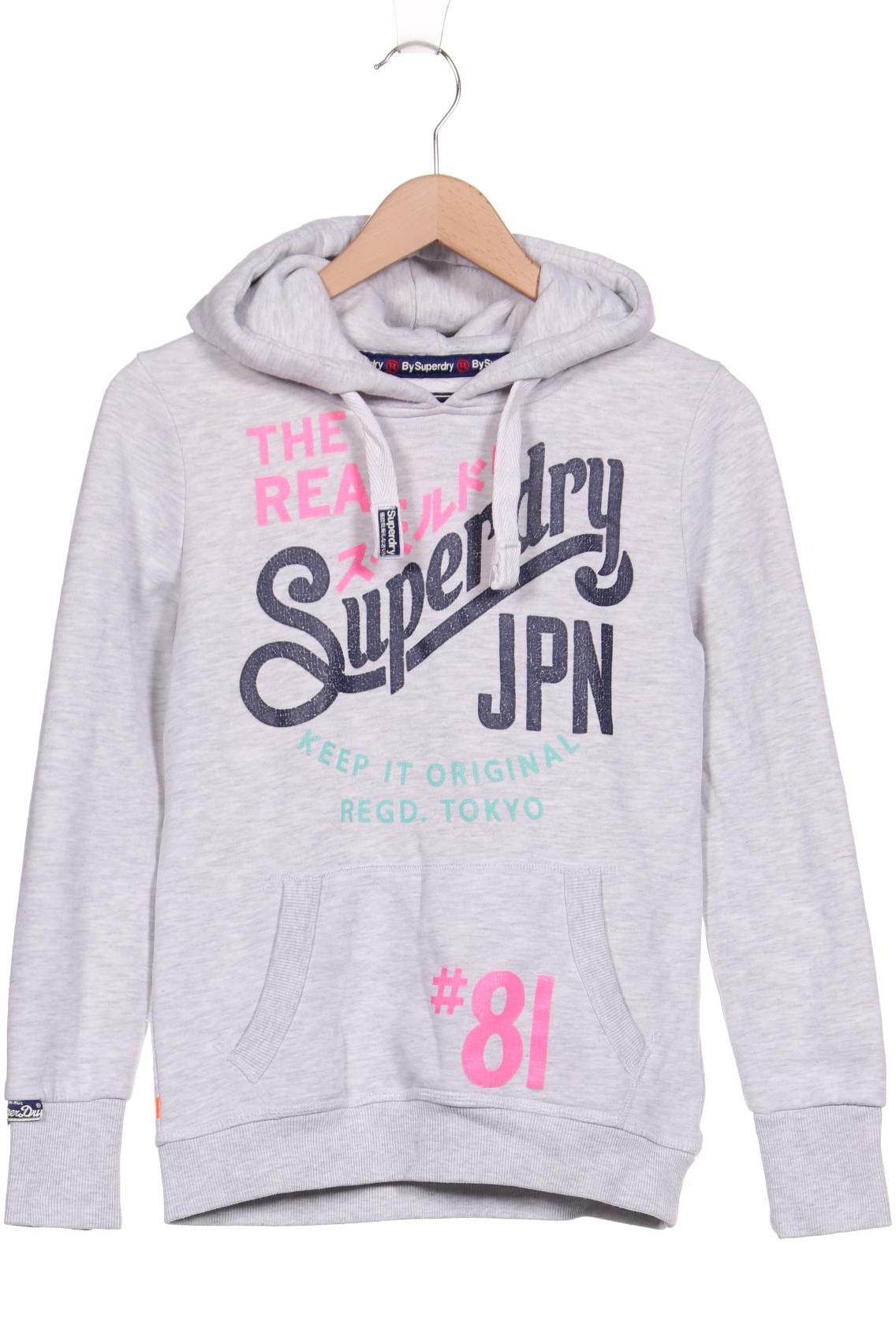 

Superdry Damen Kapuzenpullover, grau, Gr. 36