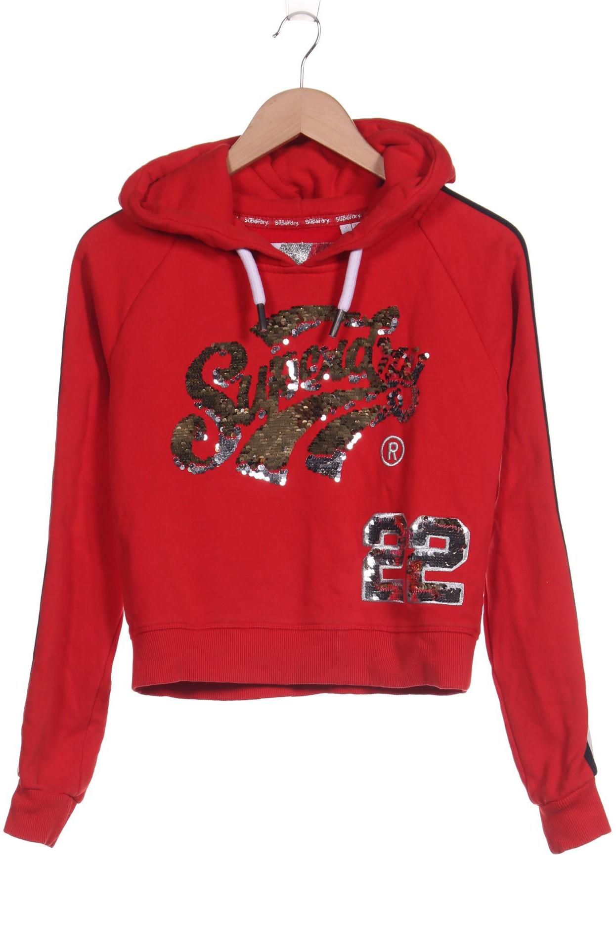 

Superdry Damen Kapuzenpullover, rot, Gr. 36