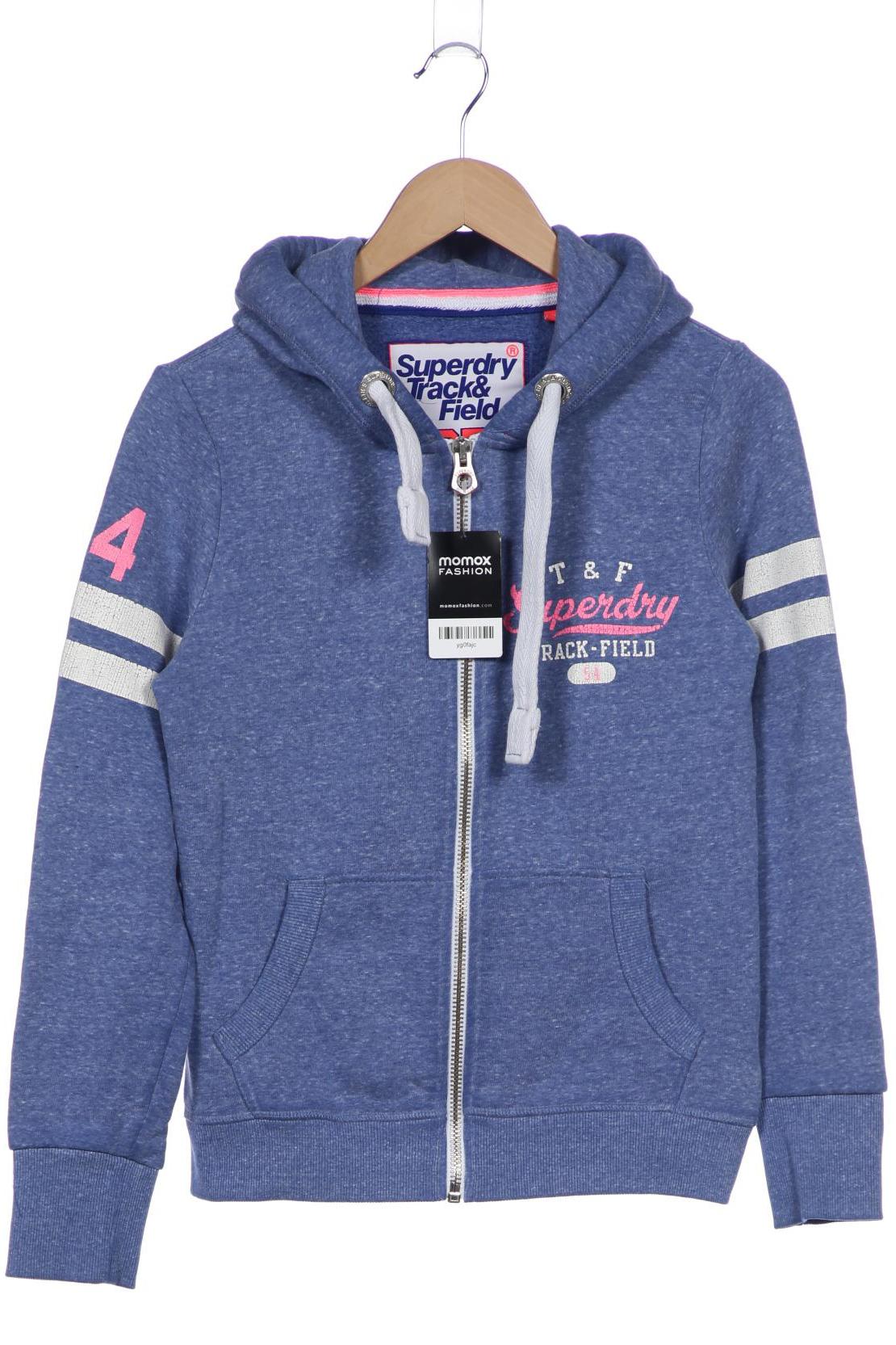 

Superdry Damen Kapuzenpullover, blau, Gr. 38