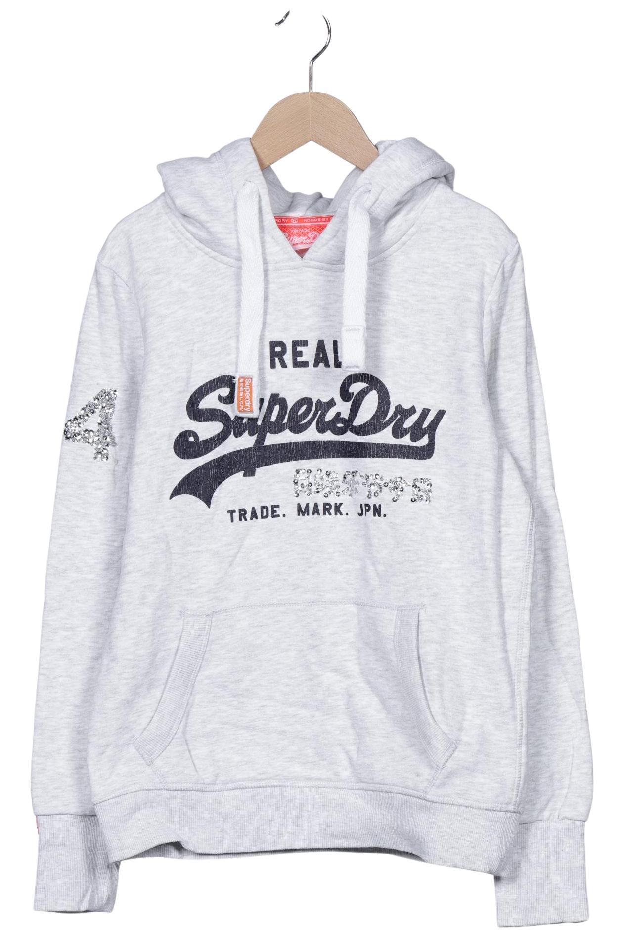 

Superdry Damen Kapuzenpullover, grau, Gr. 38