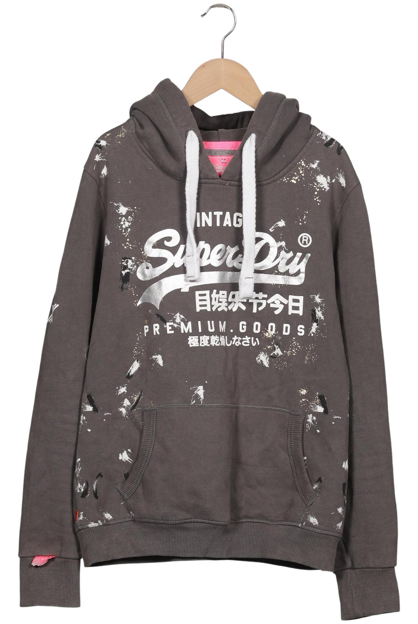 

Superdry Damen Kapuzenpullover, grau, Gr. 44
