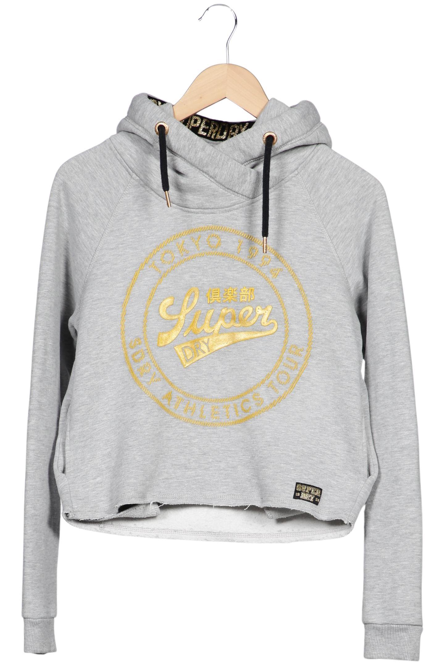 

Superdry Damen Kapuzenpullover, grau, Gr. 38
