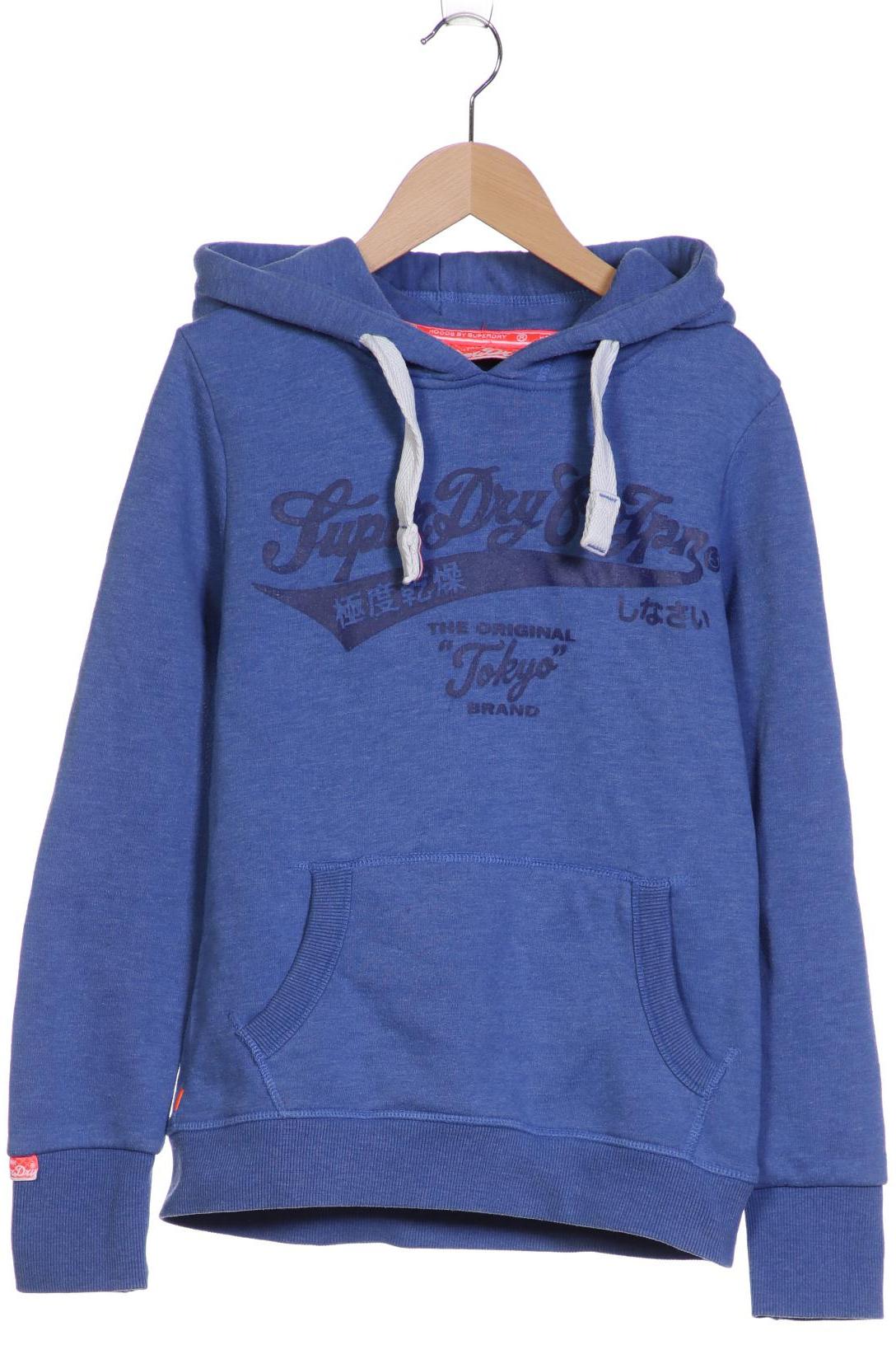 

Superdry Damen Kapuzenpullover, blau, Gr. 38