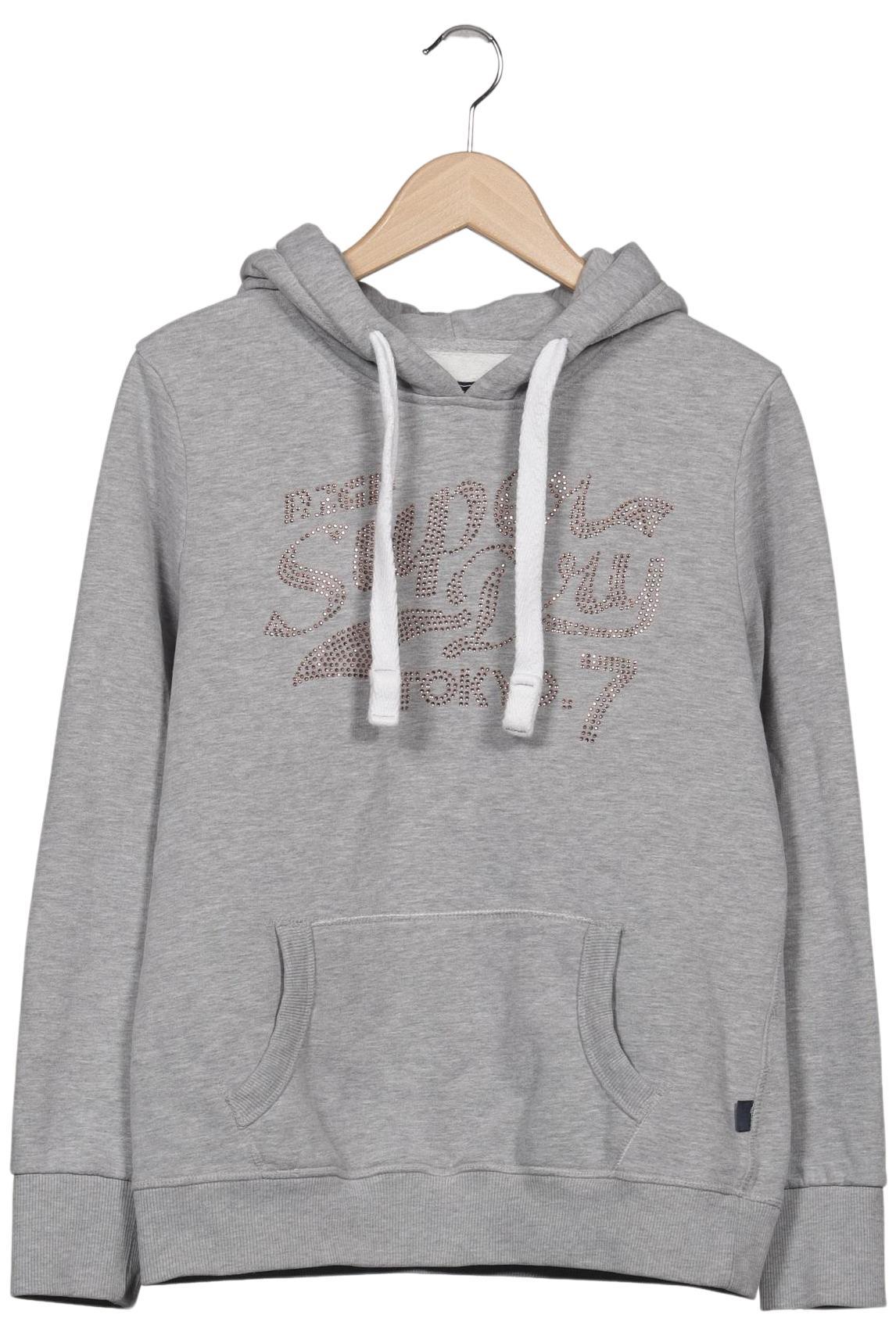 

Superdry Damen Kapuzenpullover, grau, Gr. 40