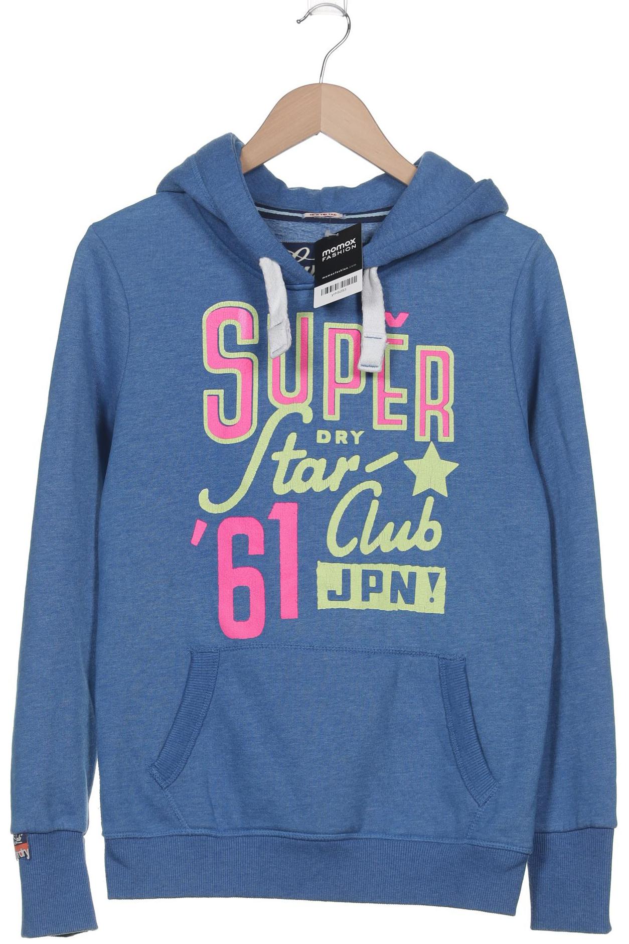 

Superdry Damen Kapuzenpullover, blau, Gr. 38