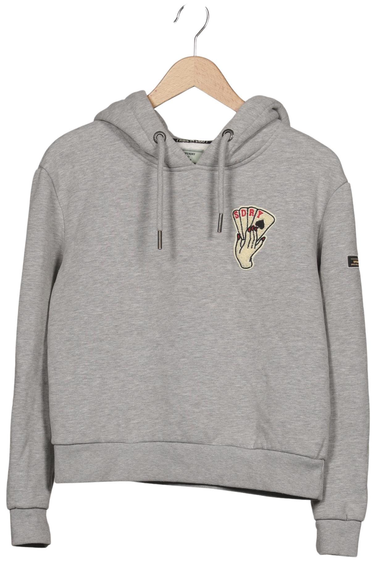 

Superdry Damen Kapuzenpullover, grau, Gr. 36