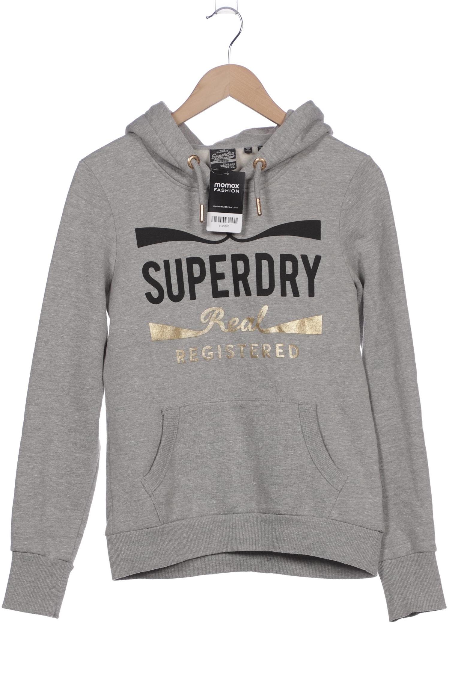 

Superdry Damen Kapuzenpullover, grau, Gr. 38