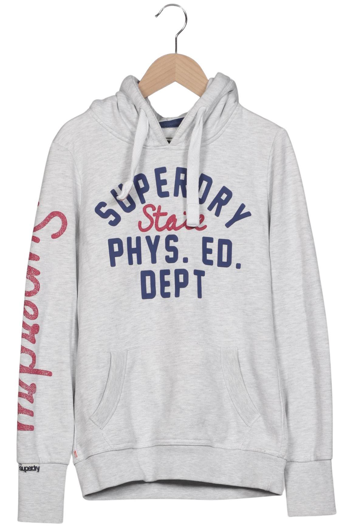 

Superdry Damen Kapuzenpullover, grau, Gr. 34