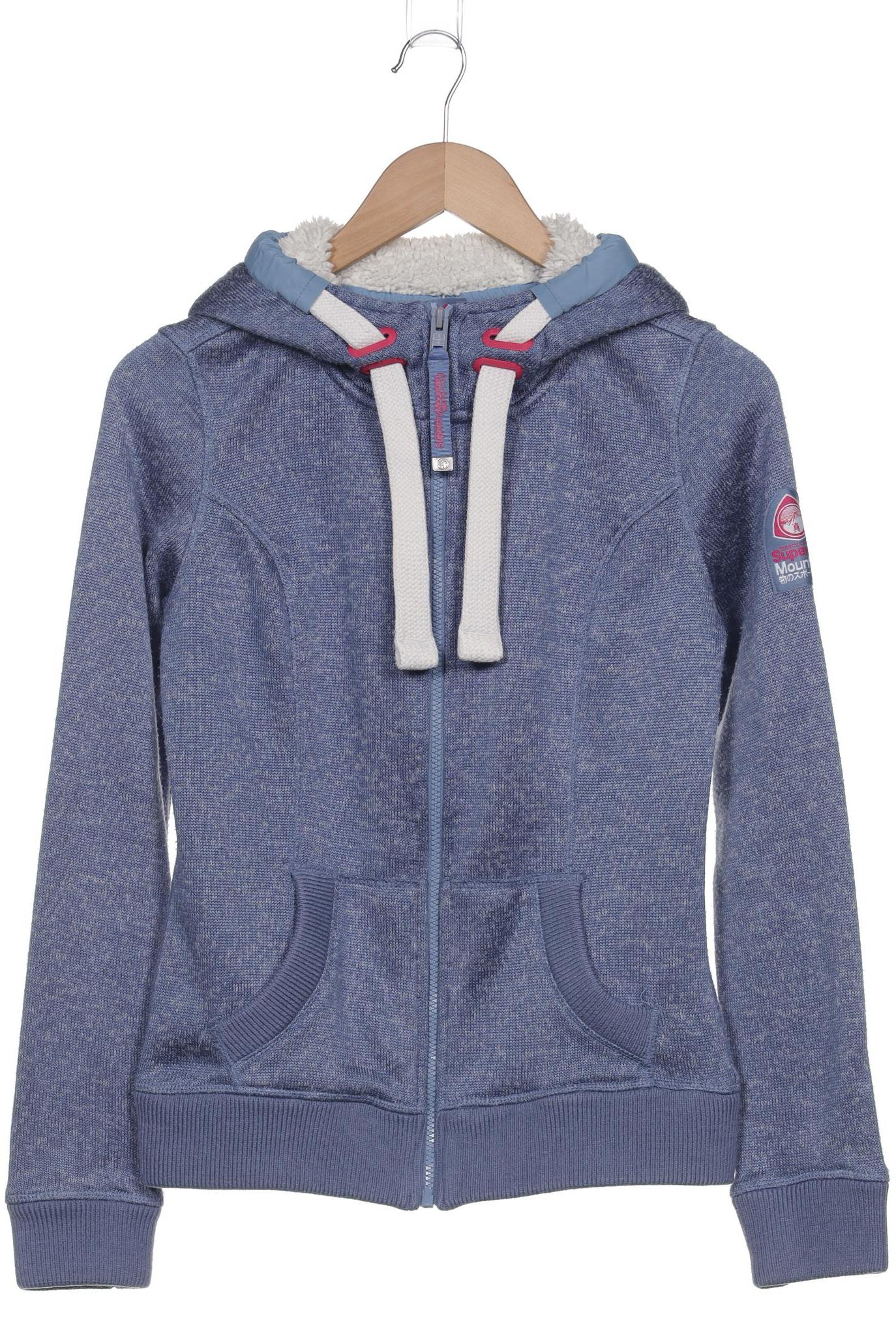 

Superdry Damen Kapuzenpullover, blau, Gr. 36