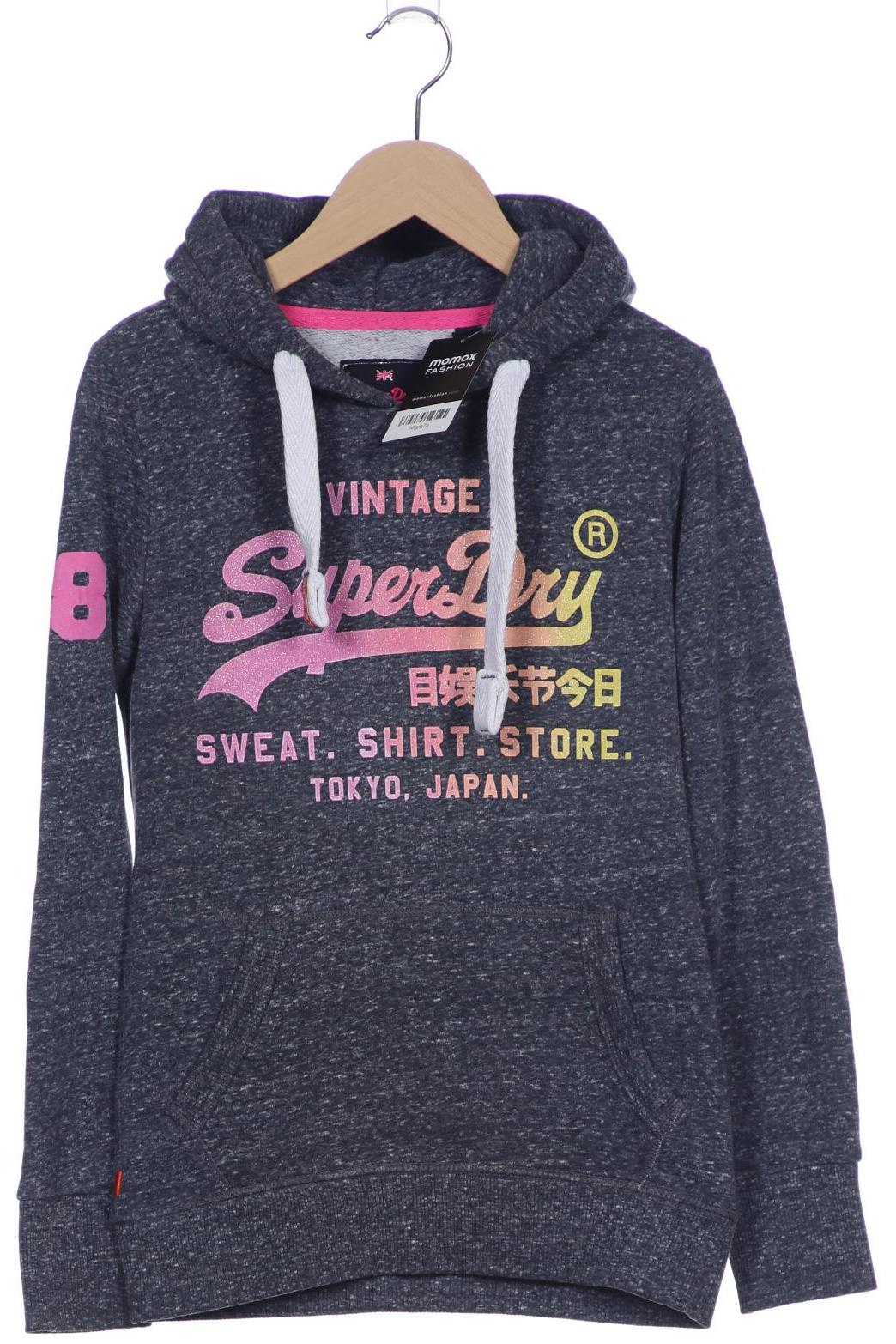 

Superdry Damen Kapuzenpullover, grau, Gr. 34