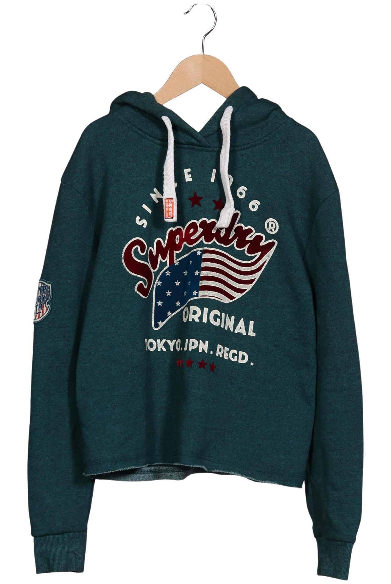 

Superdry Damen Kapuzenpullover, türkis, Gr. 38