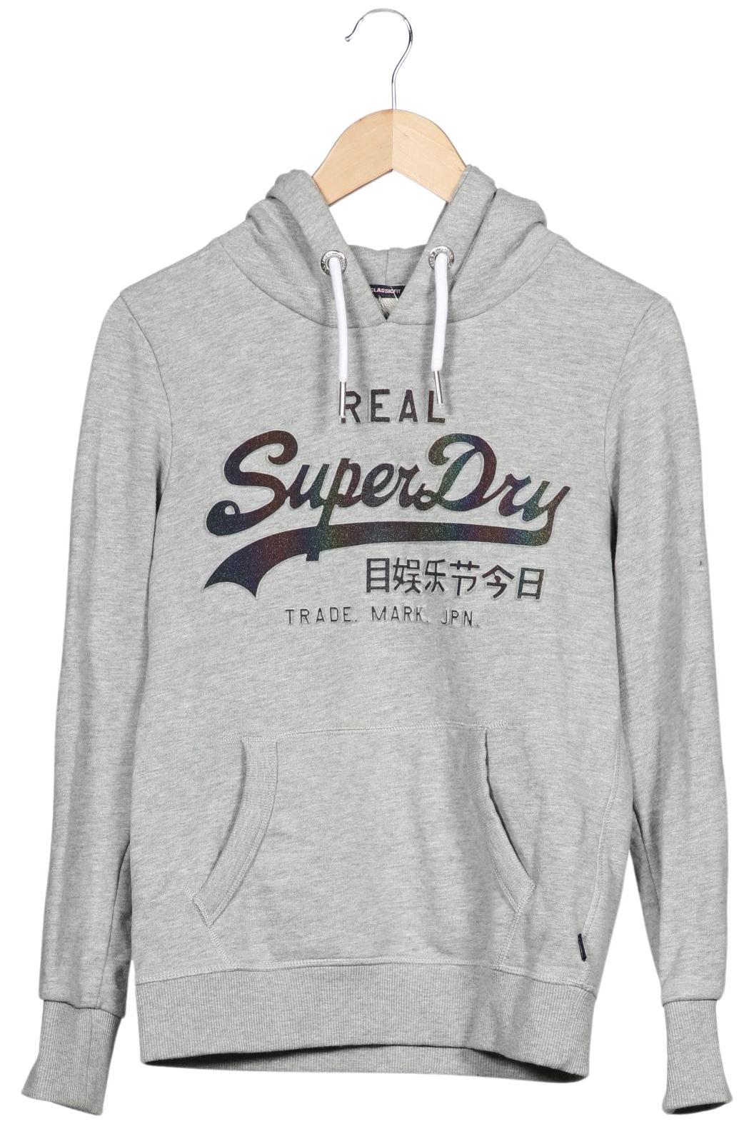 

Superdry Damen Kapuzenpullover, grau, Gr. 38