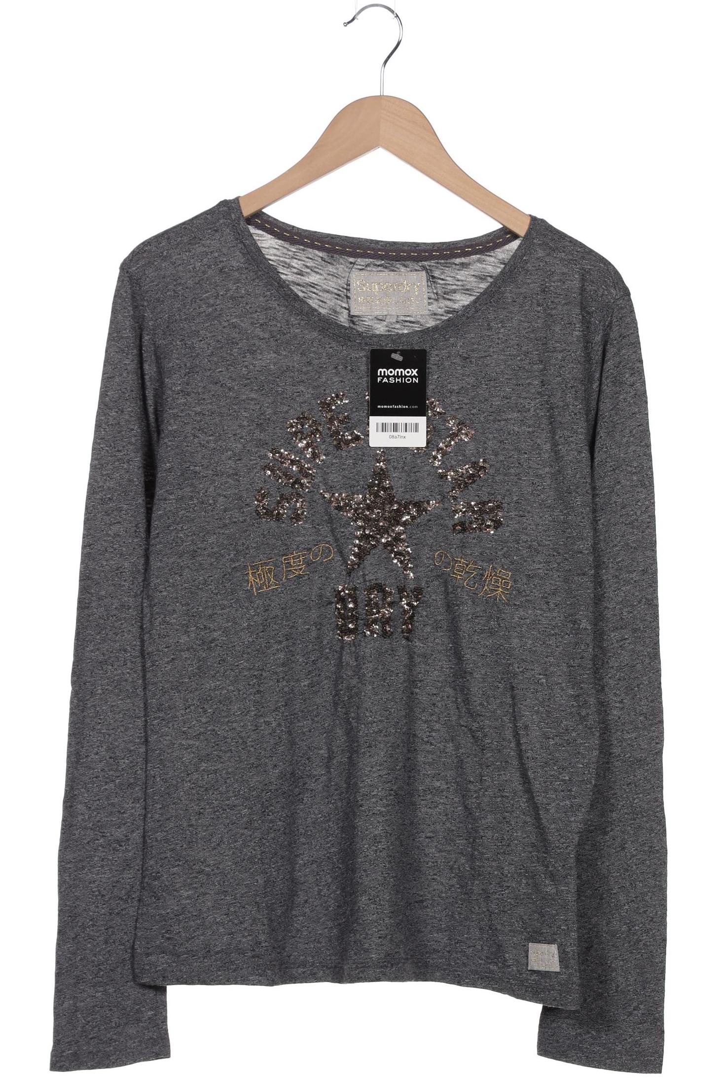 

Superdry Damen Langarmshirt, grau, Gr. 42