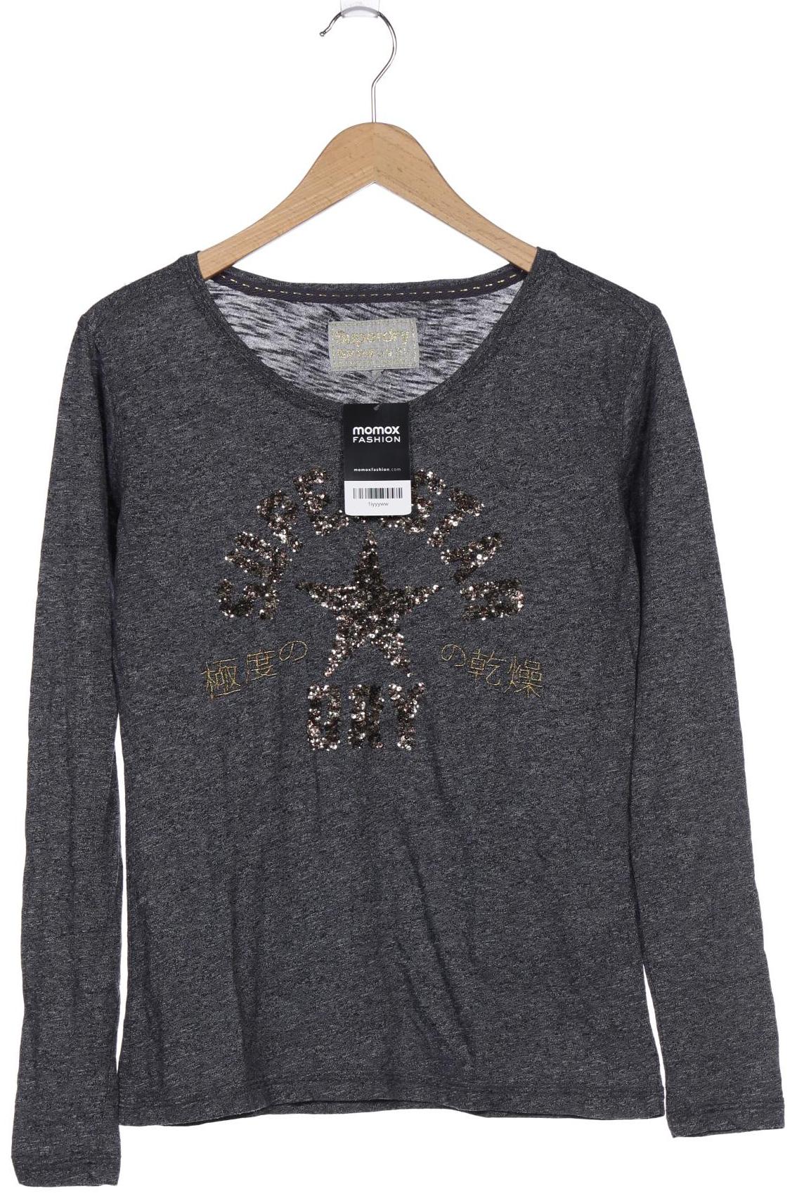 

Superdry Damen Langarmshirt, grau, Gr. 36