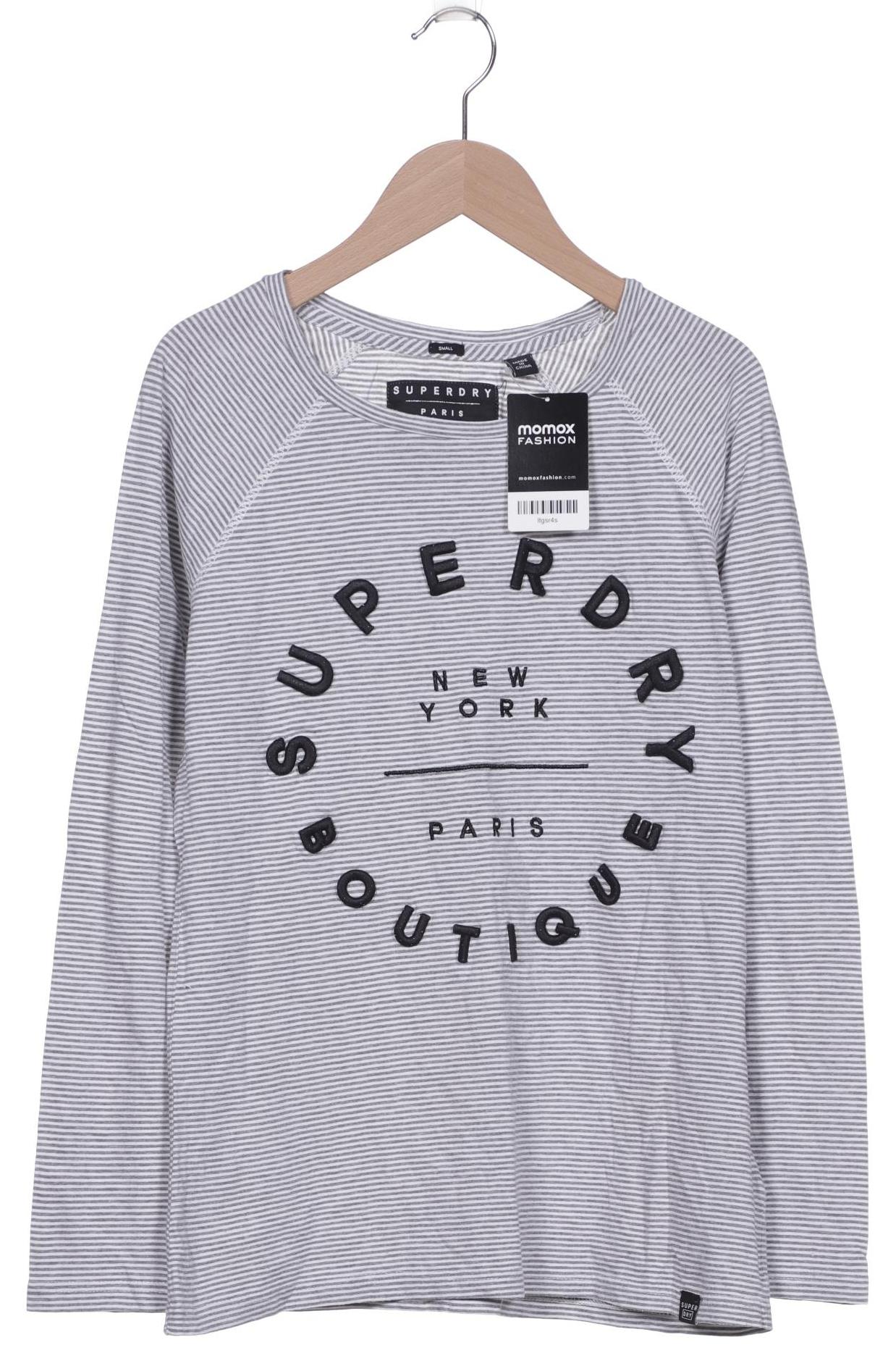 

Superdry Damen Langarmshirt, grau, Gr. 36