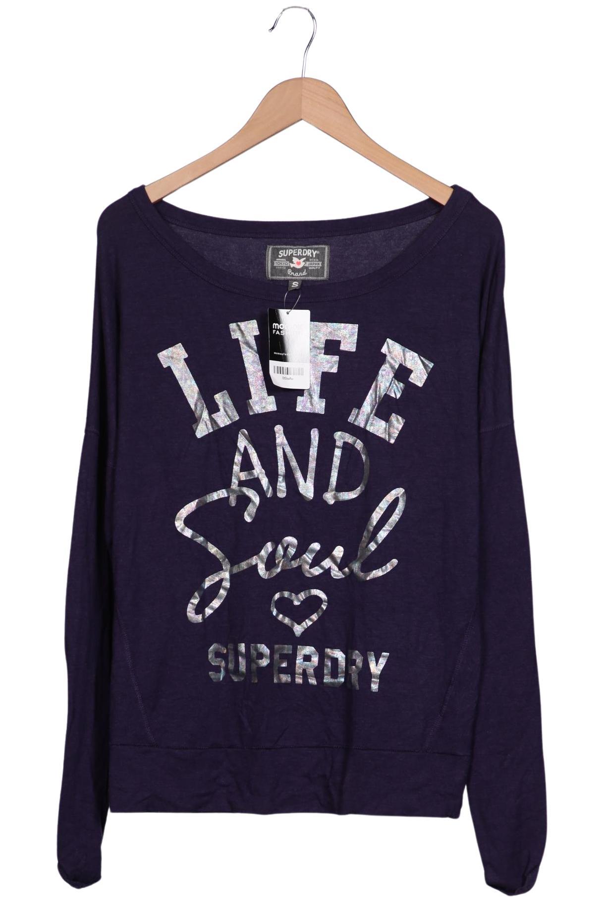 

Superdry Damen Langarmshirt, flieder, Gr. 36