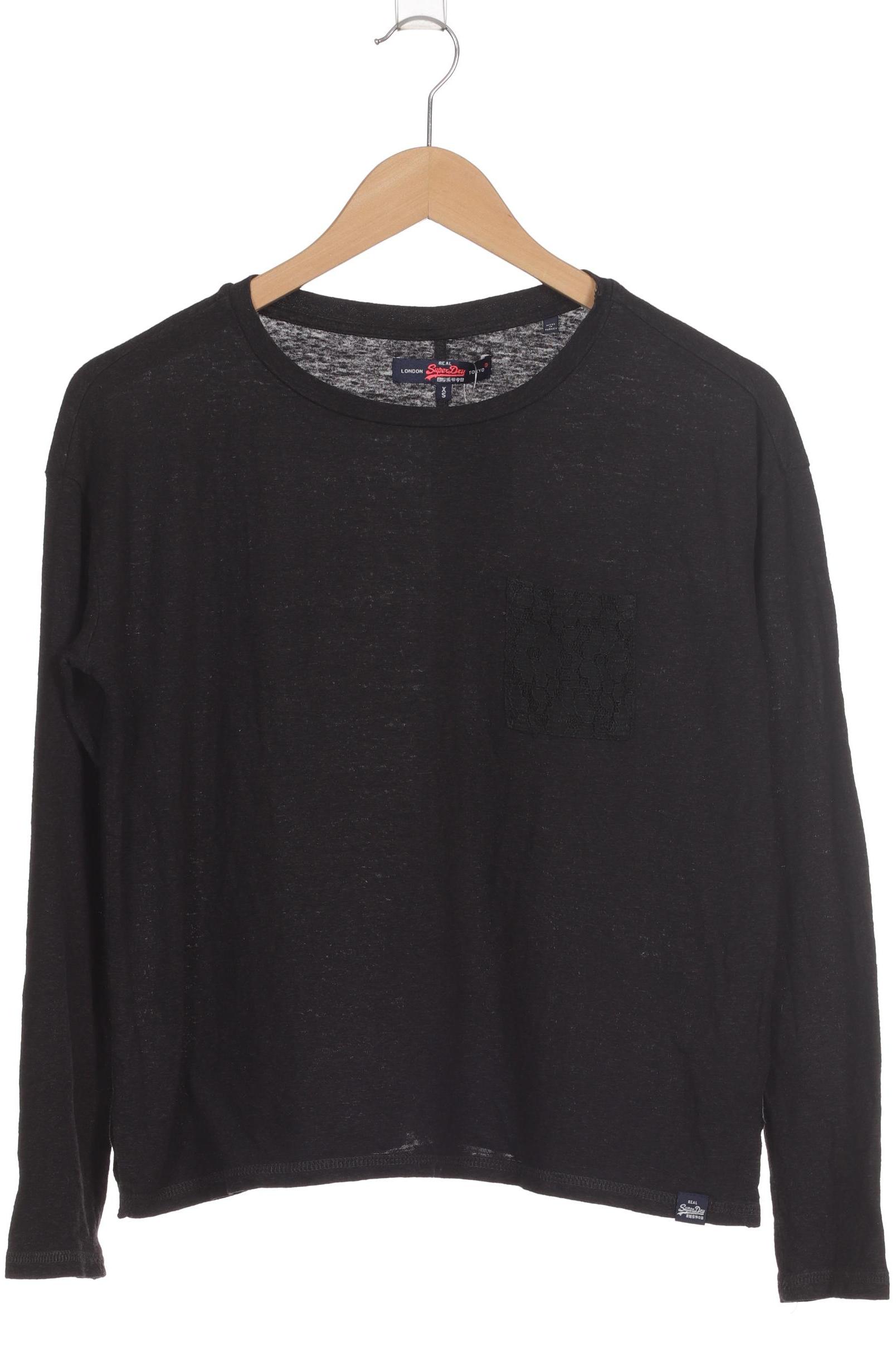 

Superdry Damen Langarmshirt, schwarz, Gr. 34
