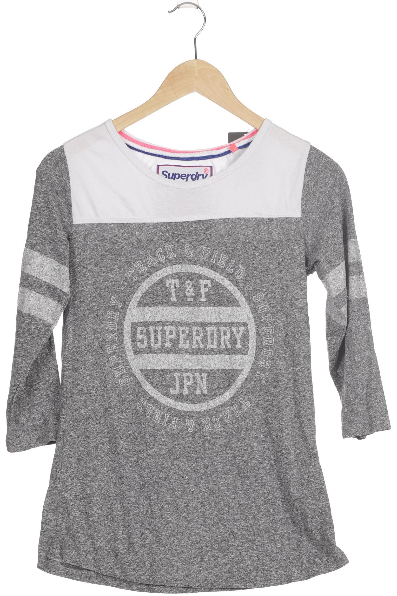 

Superdry Damen Langarmshirt, grau, Gr. 36