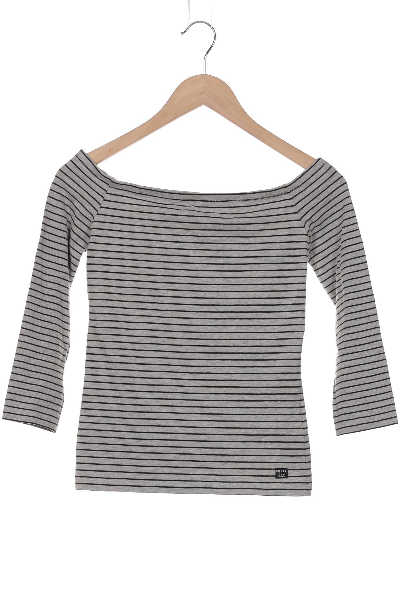 

Superdry Damen Langarmshirt, grau, Gr. 36