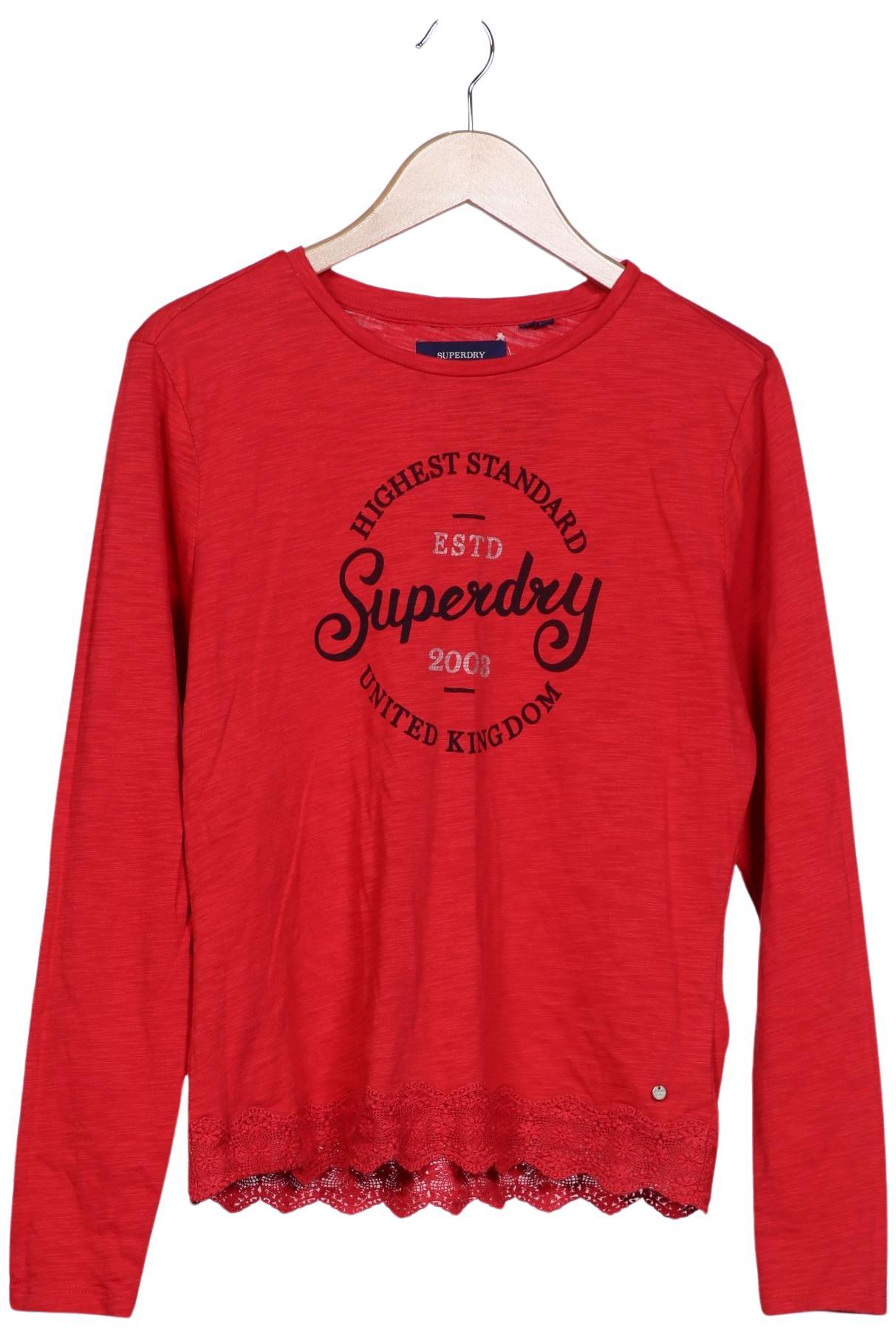 

Superdry Damen Langarmshirt, rot, Gr. 40