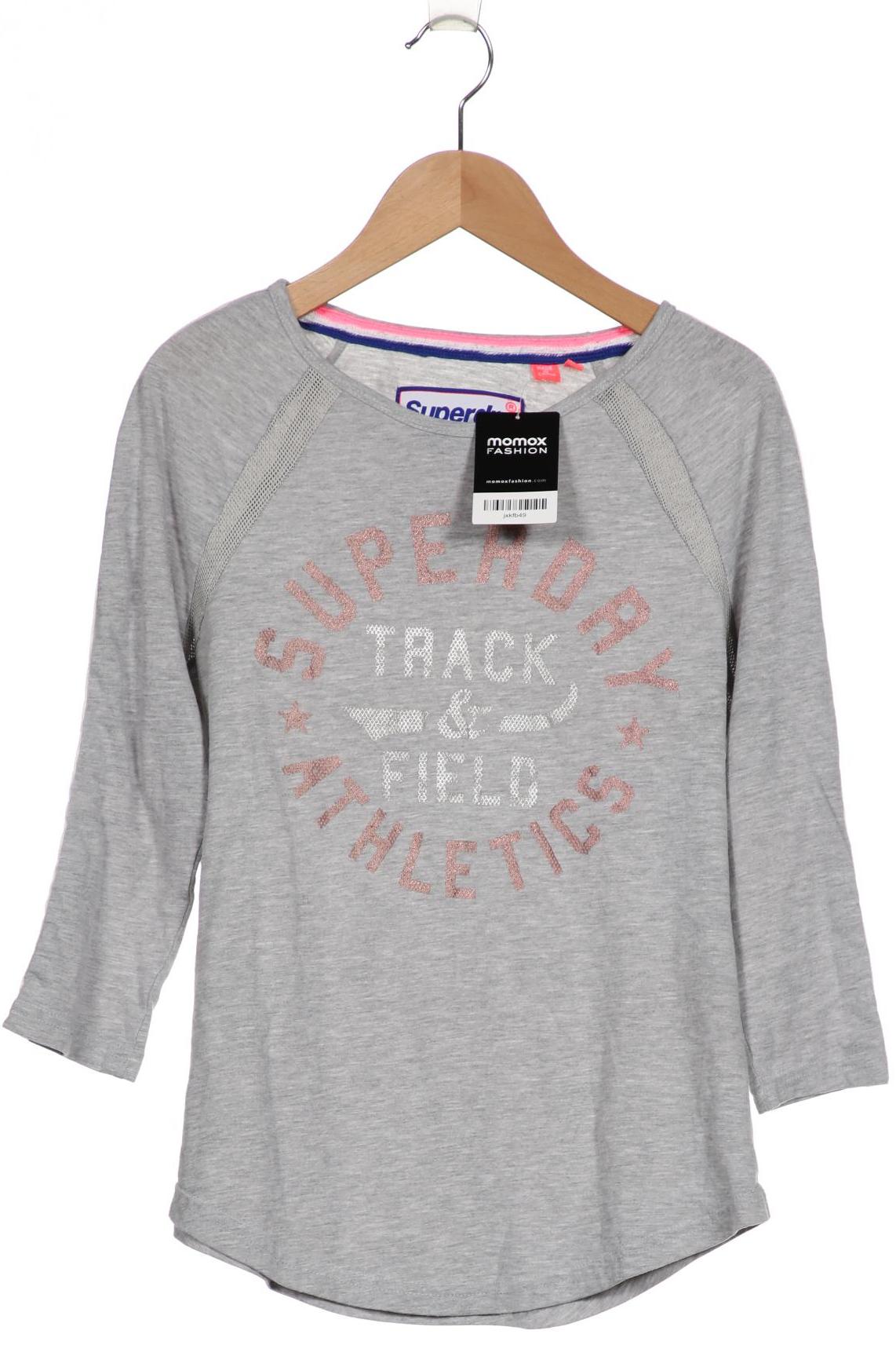 

Superdry Damen Langarmshirt, grau, Gr. 38