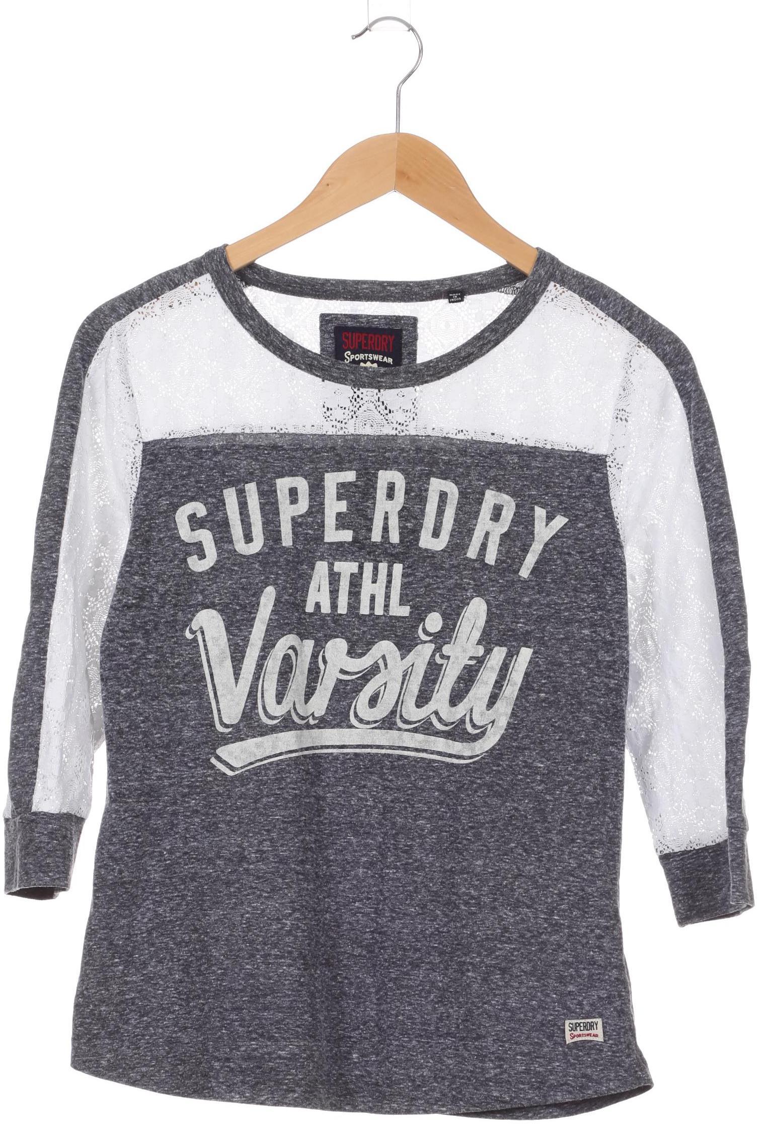 

Superdry Damen Langarmshirt, grau, Gr. 38