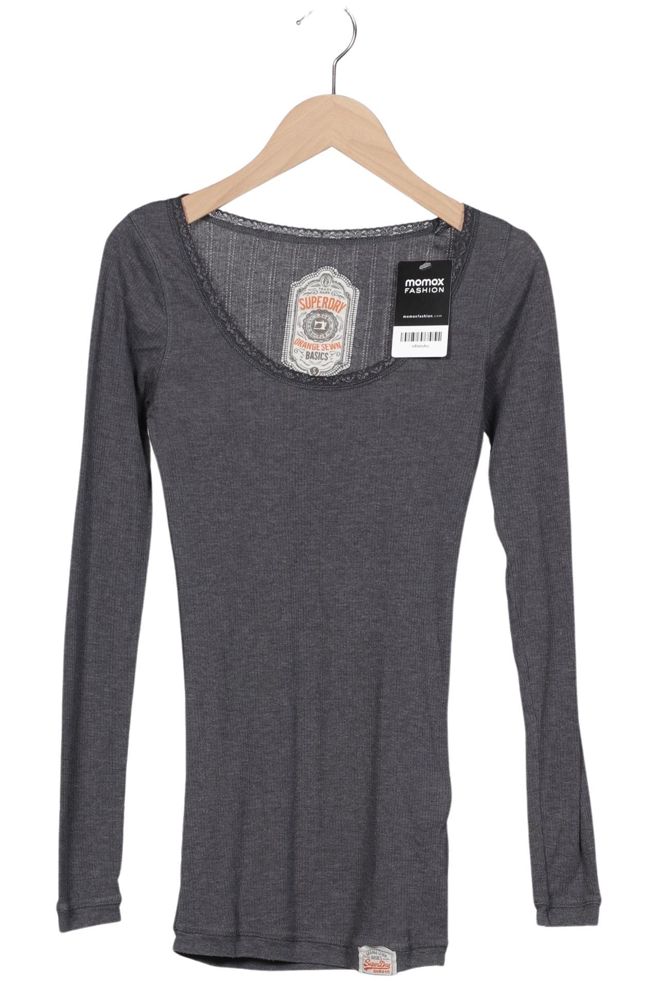 

Superdry Damen Langarmshirt, grau, Gr. 36