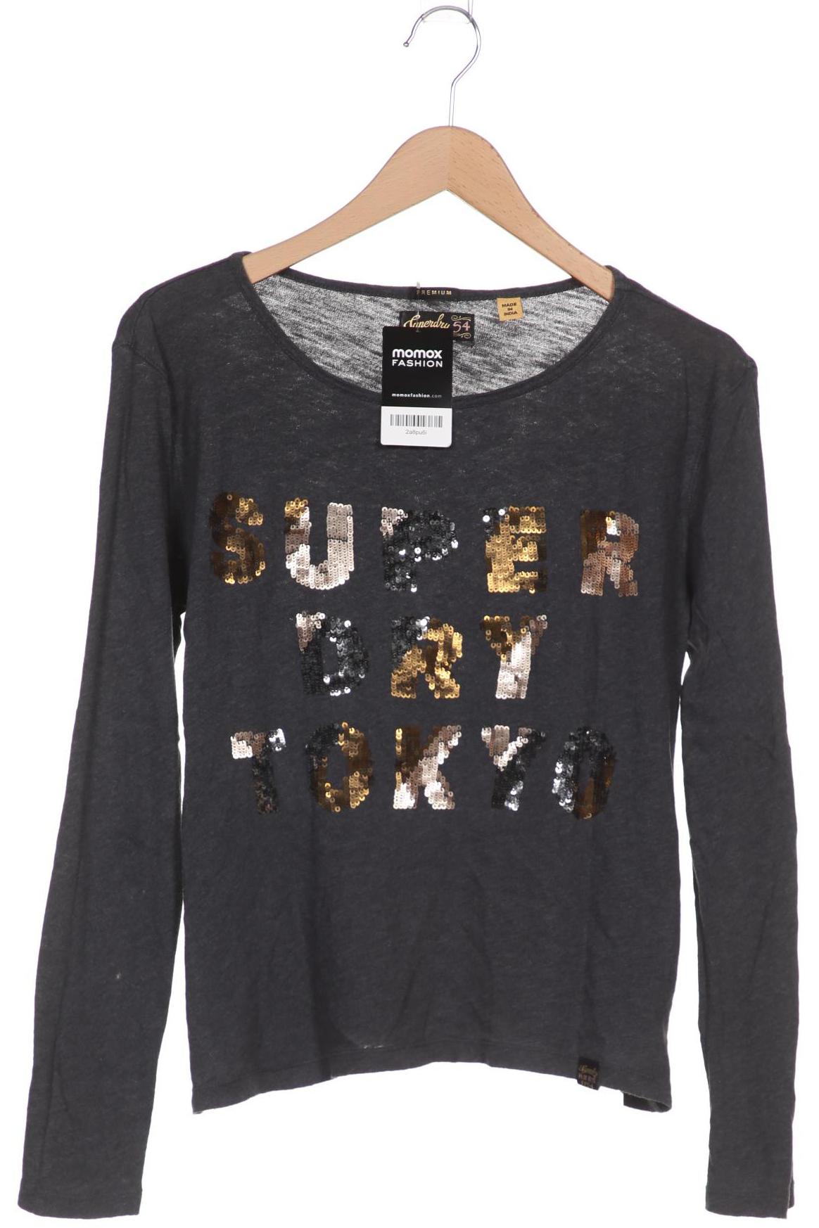 

Superdry Damen Langarmshirt, grau, Gr. 38