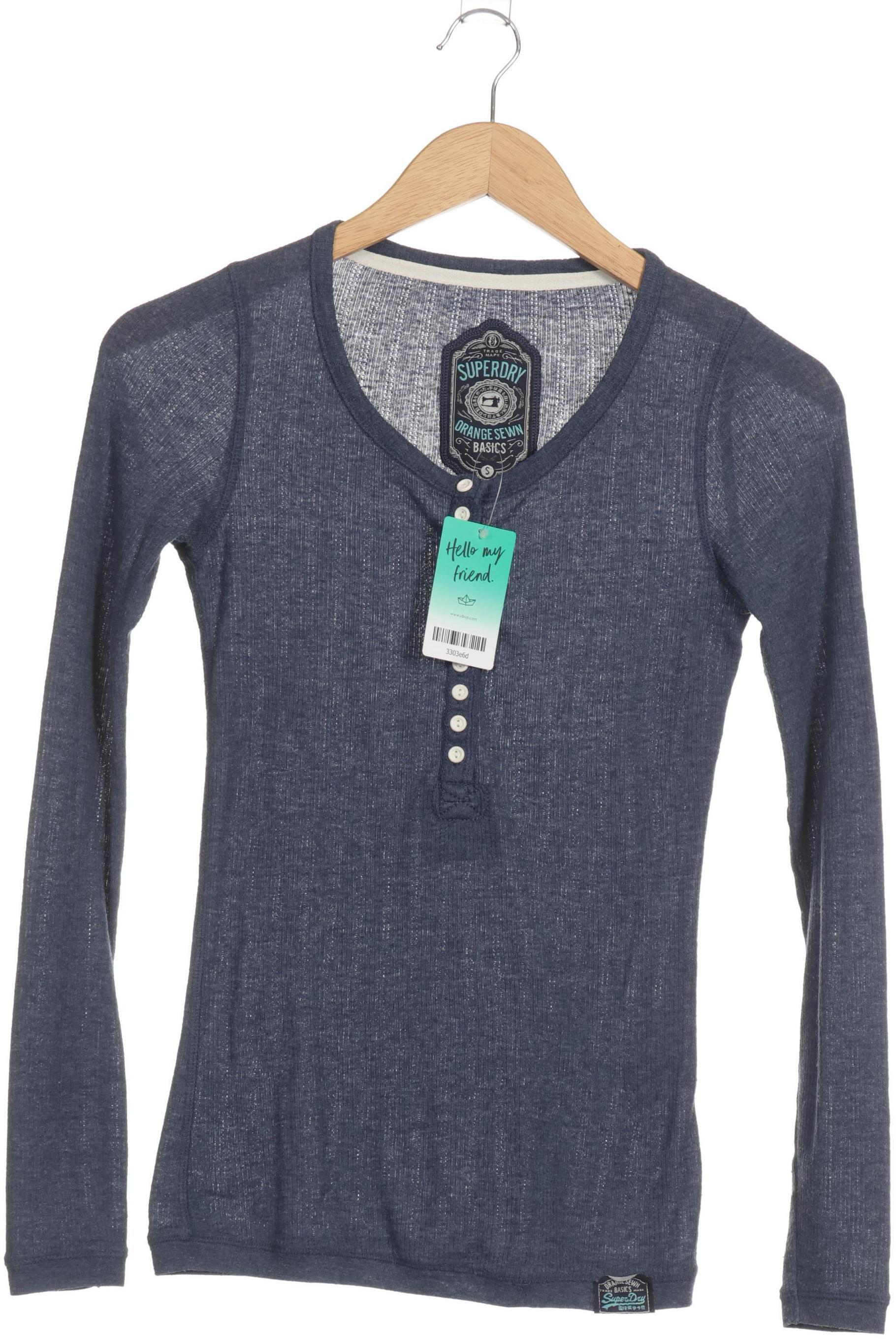 

Superdry Damen Langarmshirt, blau, Gr.
