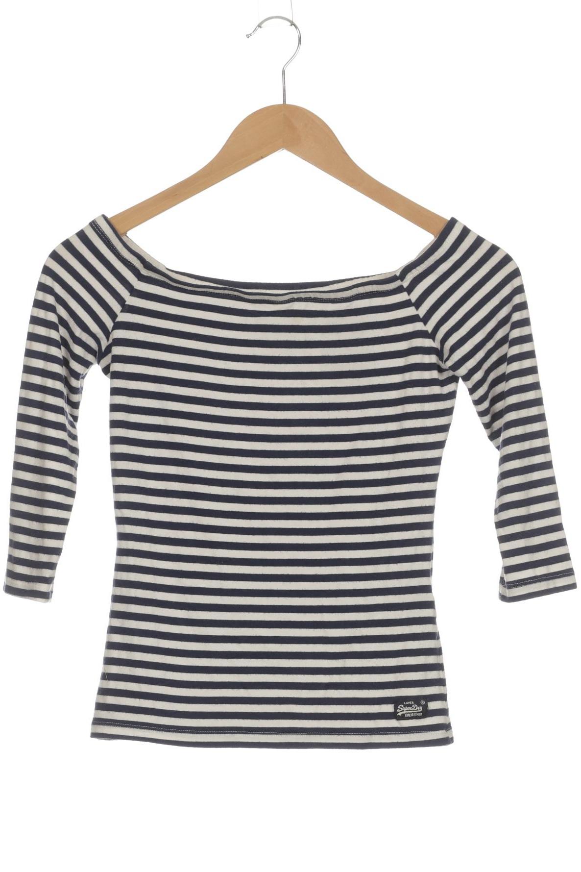 

Superdry Damen Langarmshirt, blau, Gr. 34