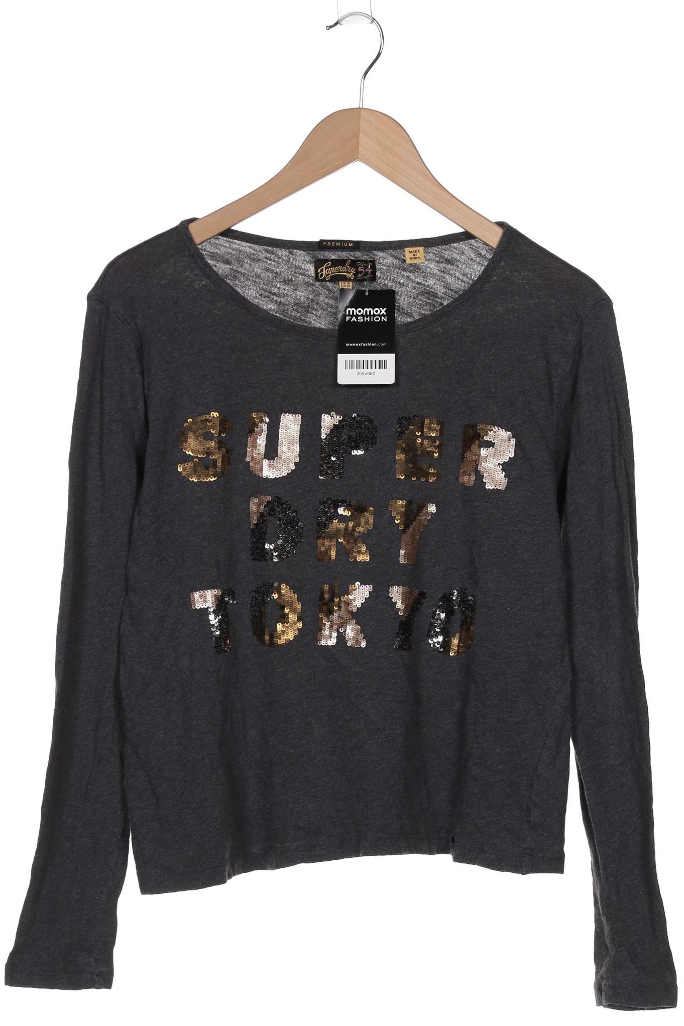 

Superdry Damen Langarmshirt, grau, Gr. 42