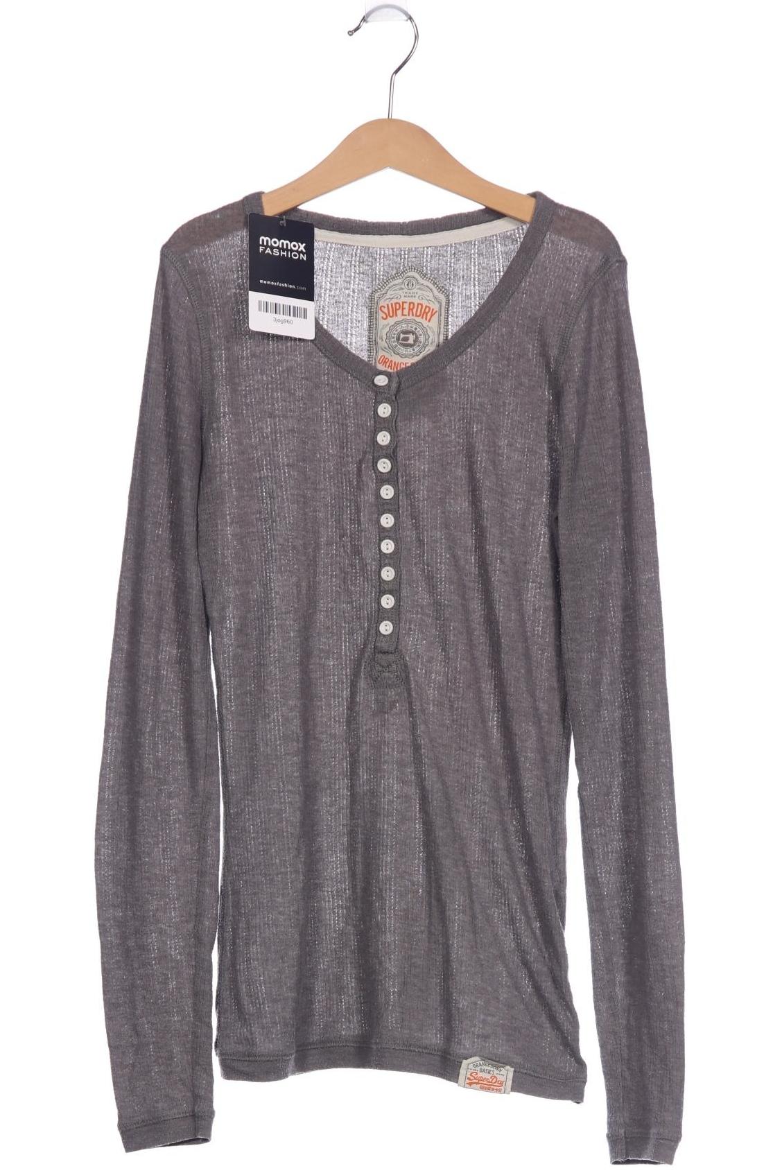 

Superdry Damen Langarmshirt, grau, Gr. 36