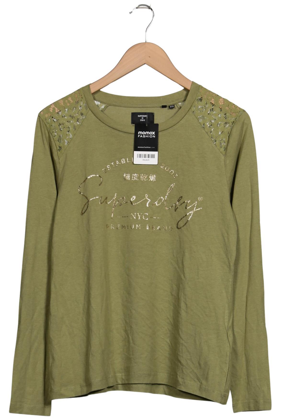 

Superdry Damen Langarmshirt, grün, Gr. 42